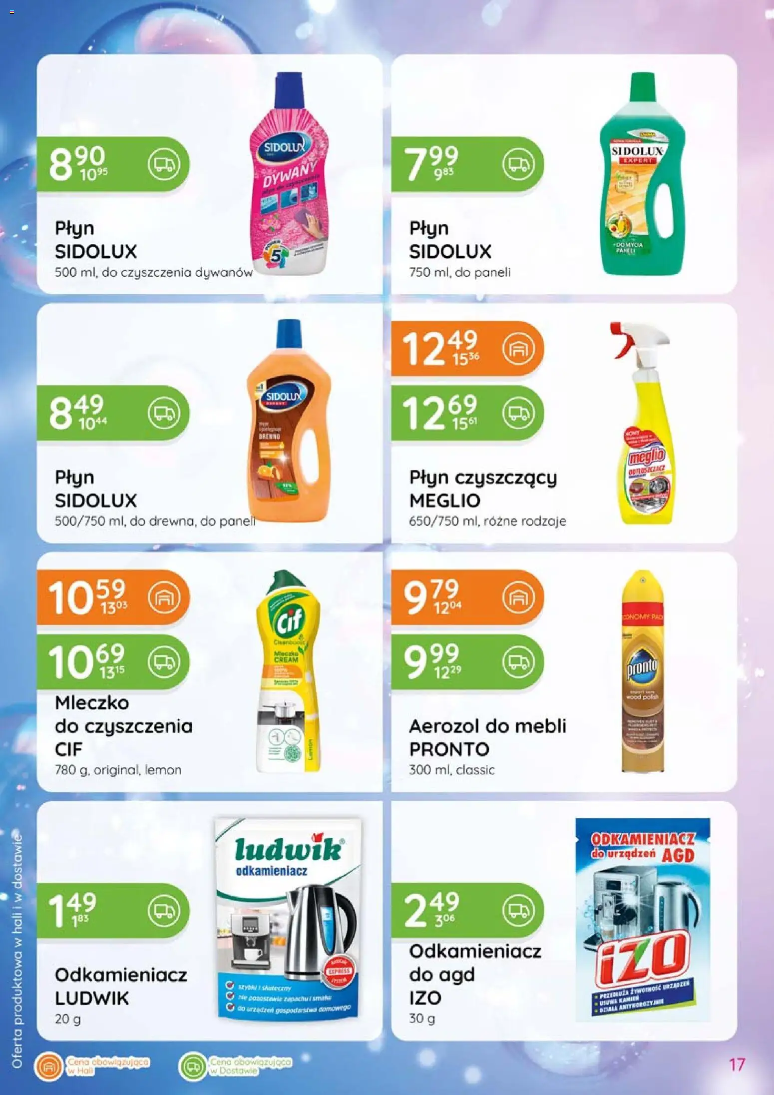 Eurocash gazetka - Katalog Chemiczny od 06.08.2026 | Strona: 17 | Produkty: Meglio, Odkamieniacz, Dywany