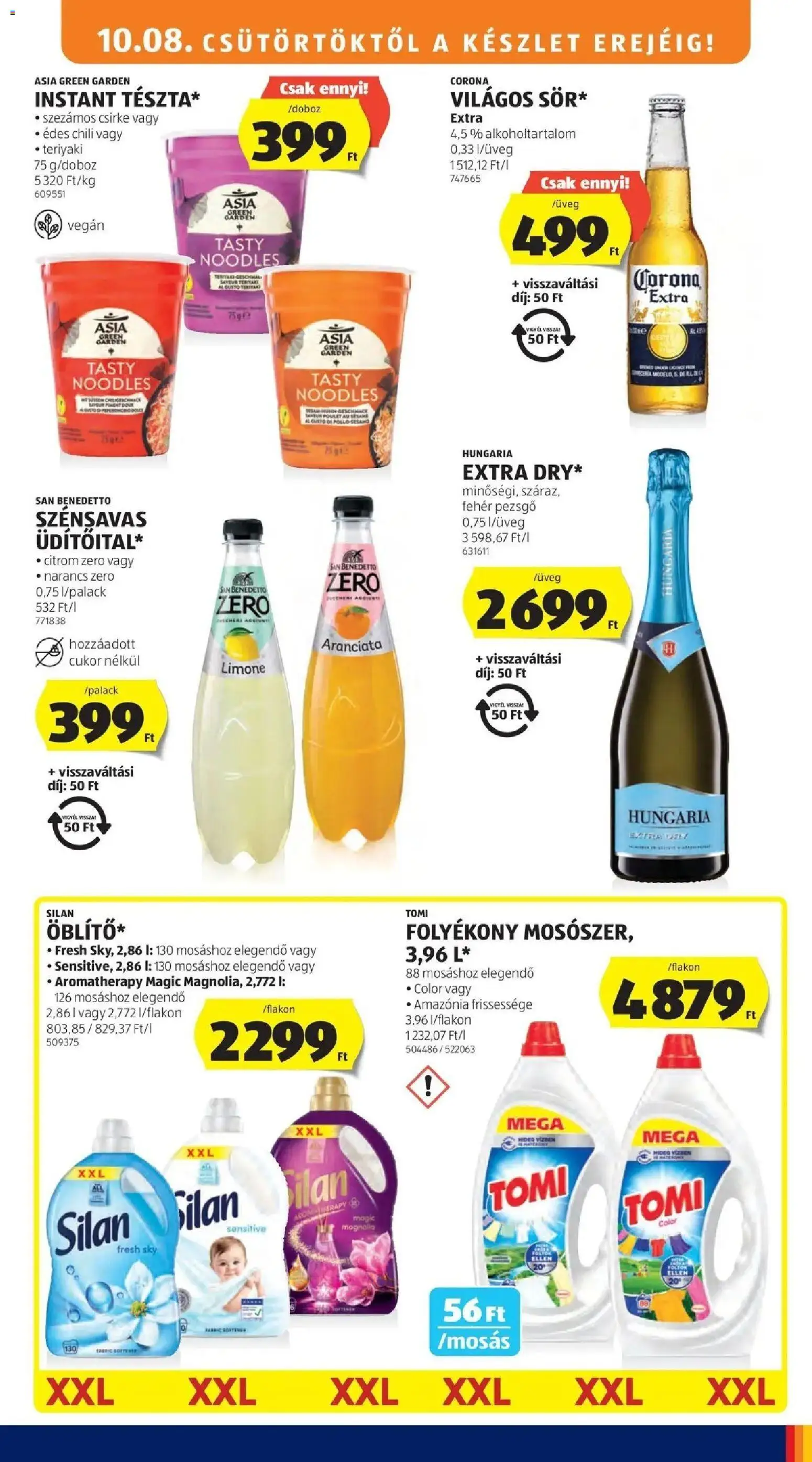 Aldi aktuális akciós újság - 2026.10.03. -tól/töl > akció, lapozható szórólap 🛍️ | Oldal: 15 | Termékek: Asia Green Garden, Silan, Citrom, Corona Extra