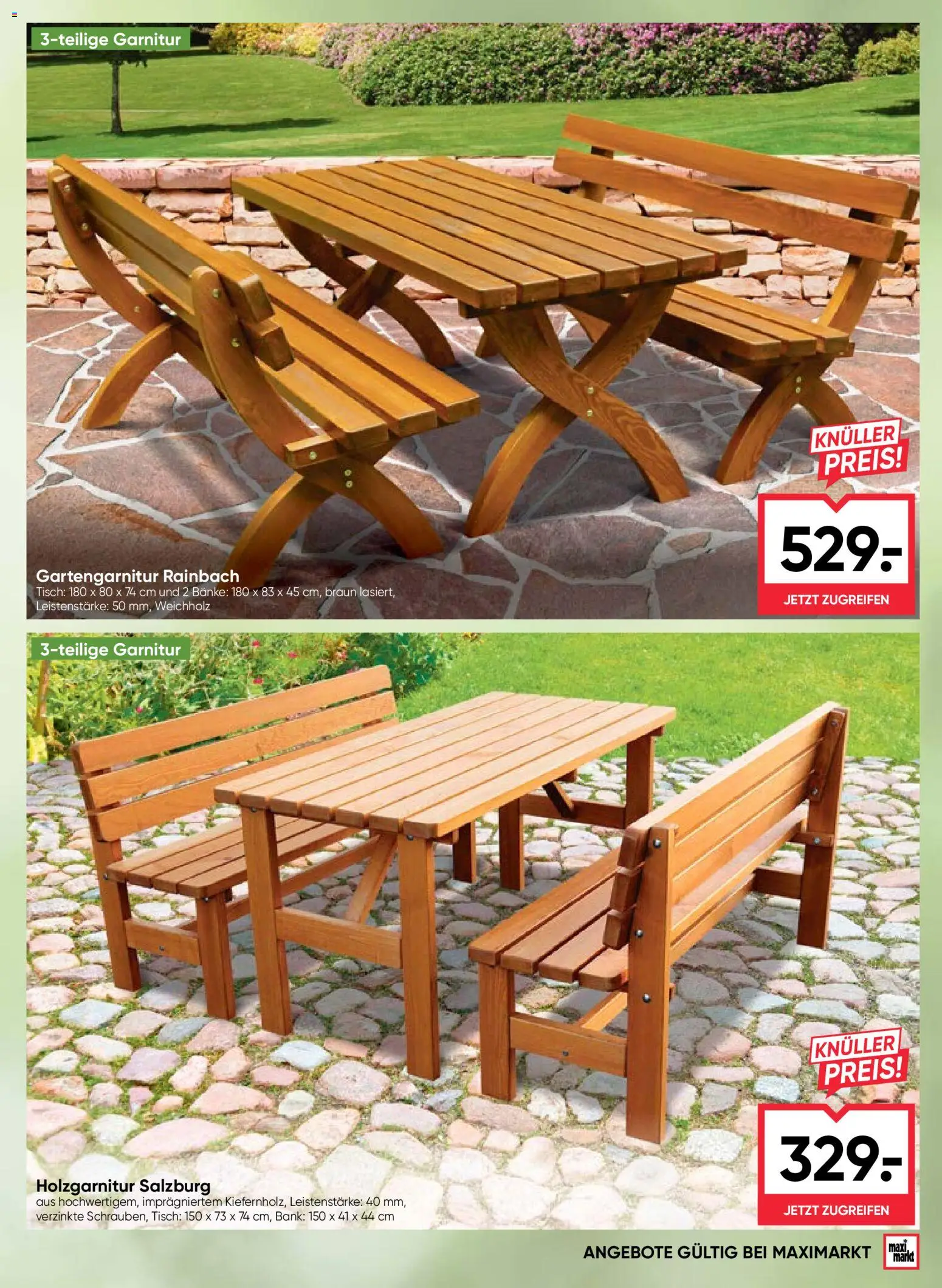 Maximarkt Outdoor Träume gültig ab 23.03.2026 | Seite: 9 | Produkte: Tisch
