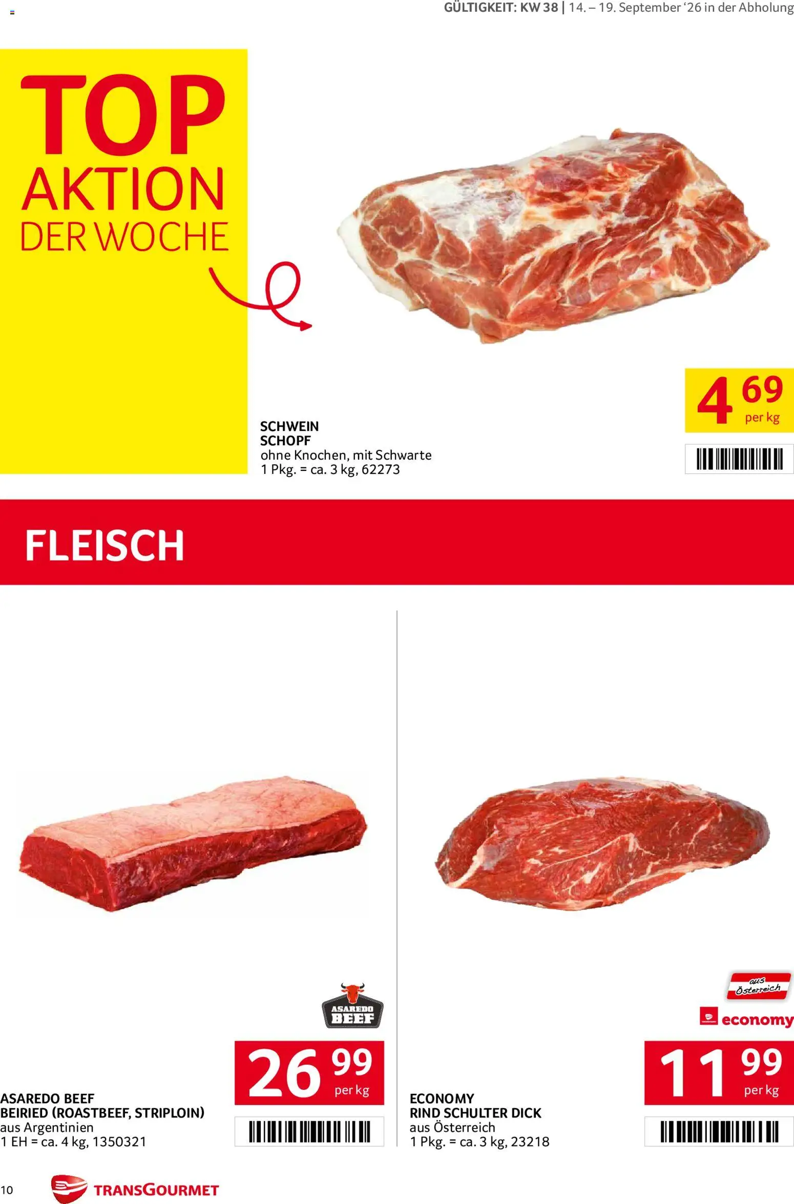 Transgourmet Flugblatt gültig ab 14.09.2026 | Seite: 10