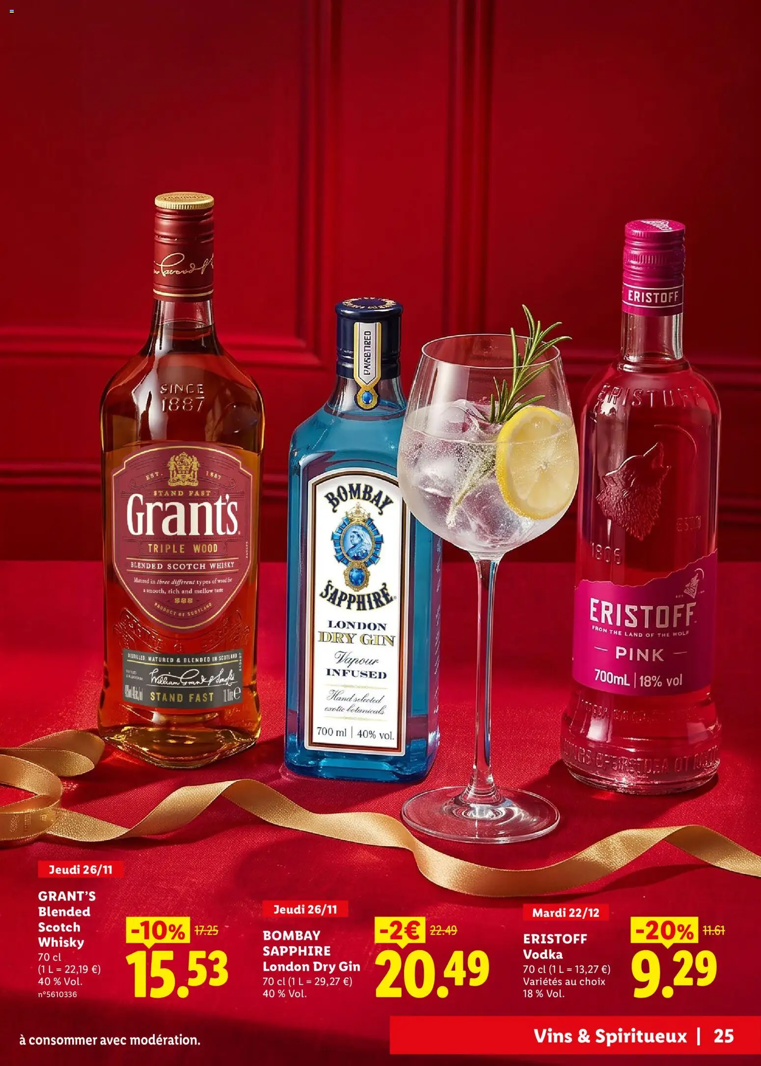 {H1} | Page: 25 | Produits: Vodka, Whisky, Bombay Sapphire, Gin Bombay