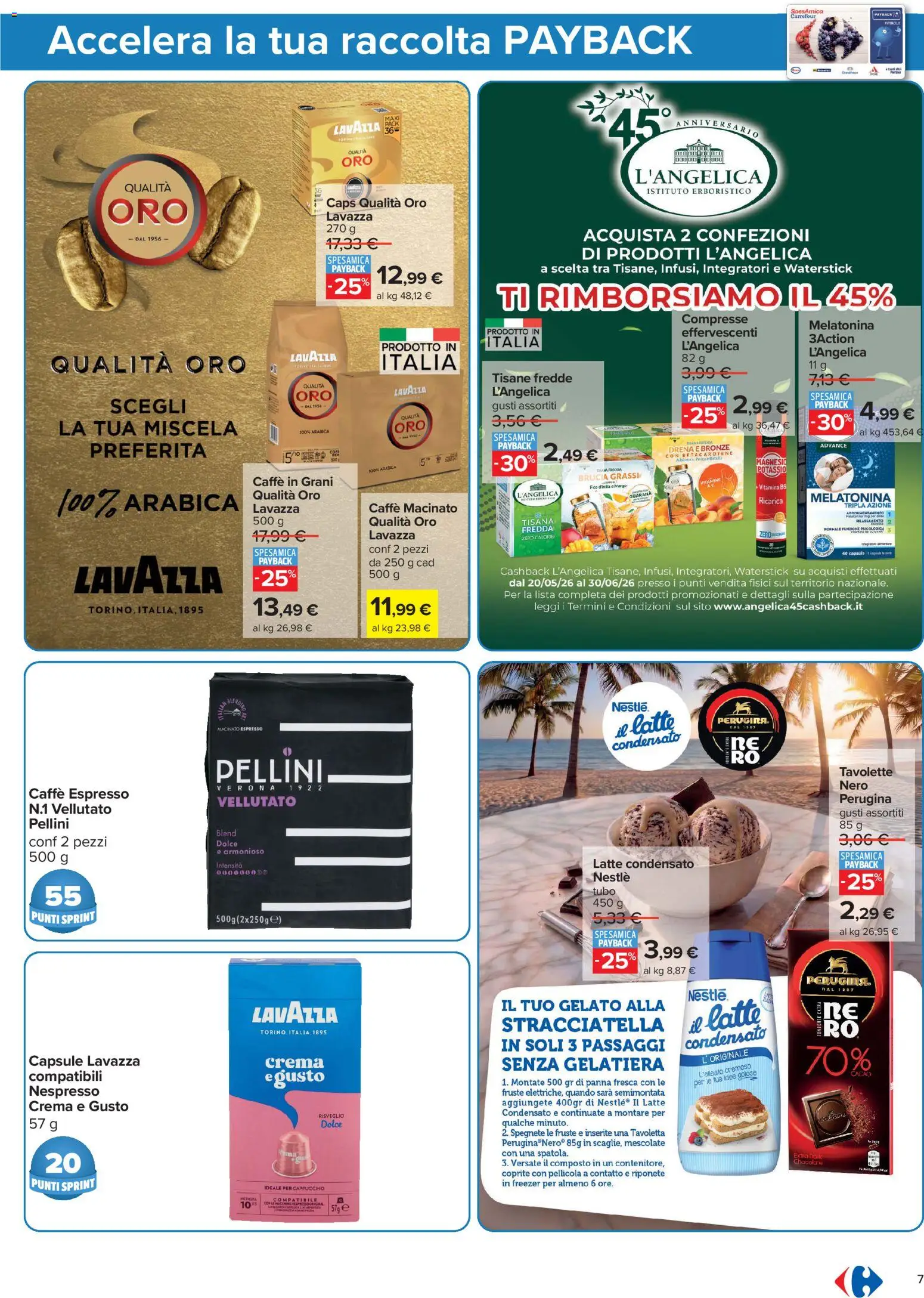 Volantino Carrefour del 05.06.2026 | Pagina: 7 | Prodotti: Panna, Paccheri, Pellicola, Latte condensato
