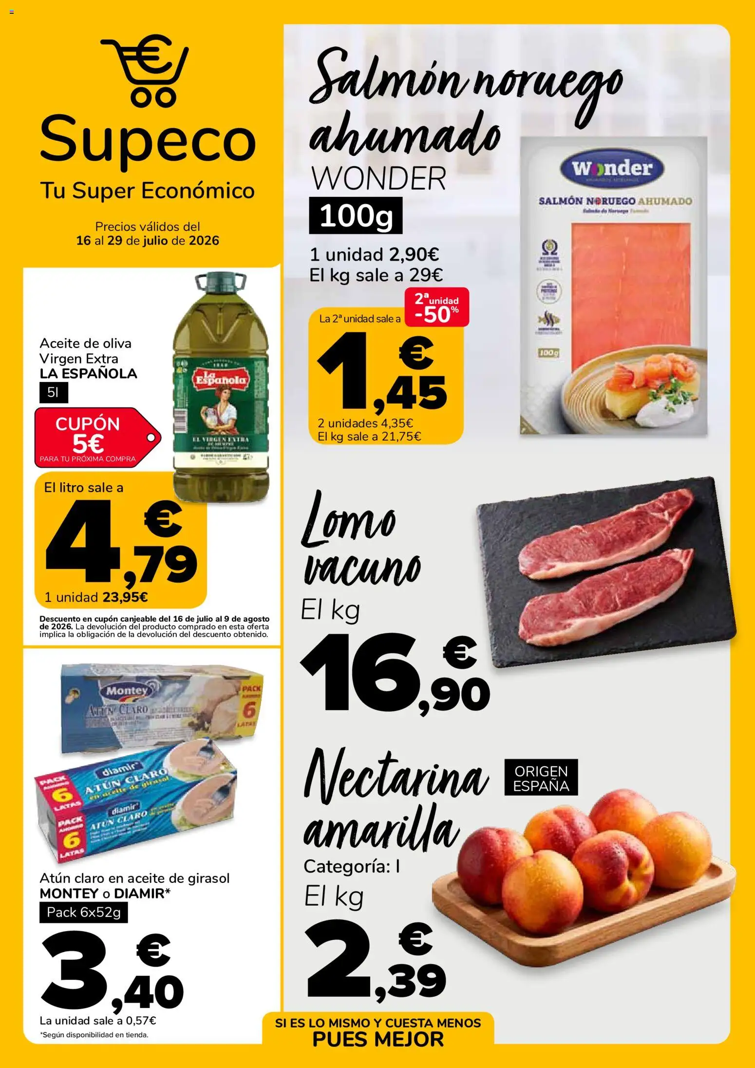 Supeco - folleto │ válido desde el 16/07/2026 | Página: 1 | Productos: Aceite, Aceite de oliva, Aceite de girasol, Atún claro