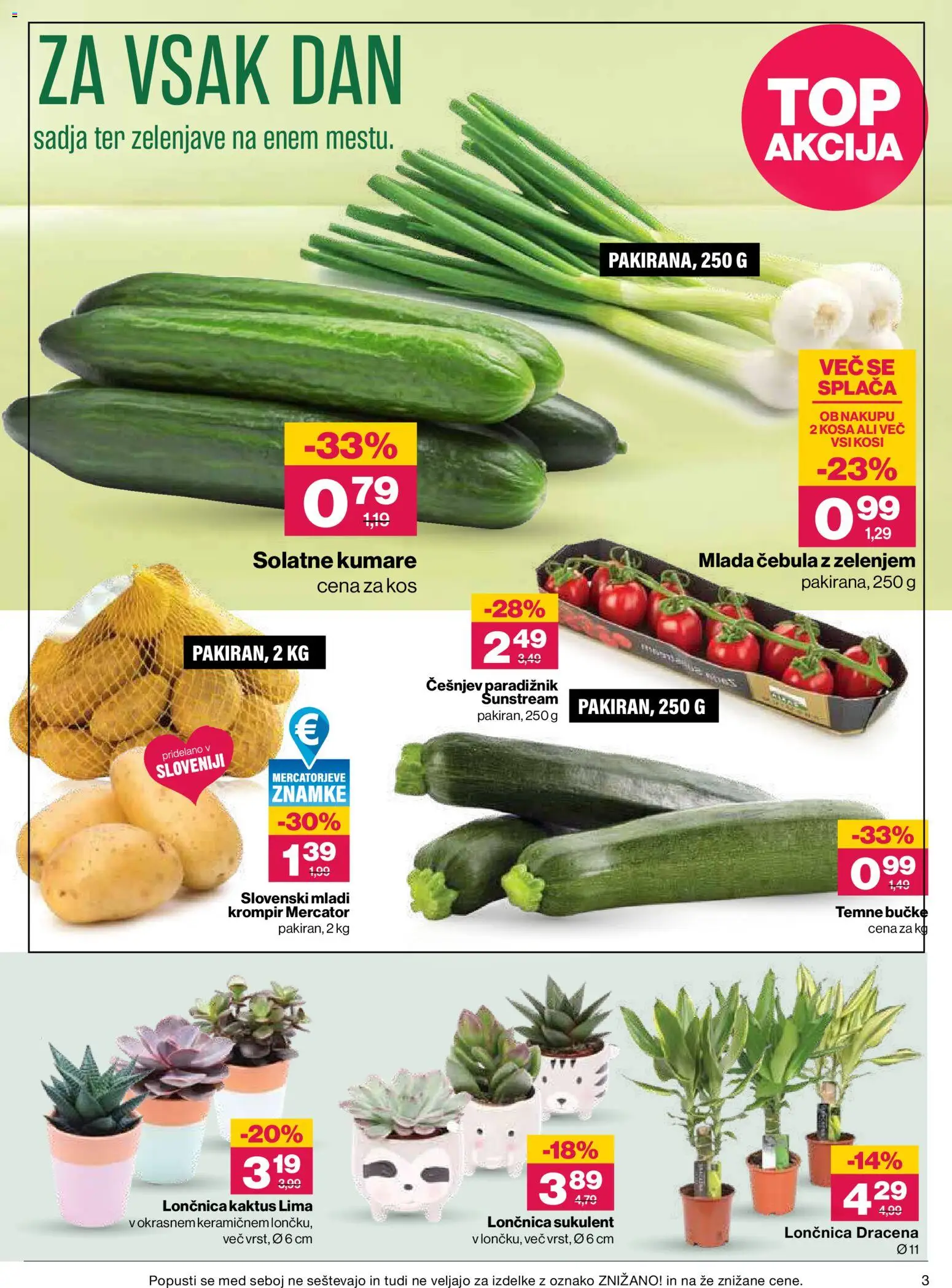 Novi Mercator katalog ponudbe – veljaven od 13.08.2026 | Stran: 3 | Izdelki: Med, Češnjev paradižnik, Paradiznik, Krompir