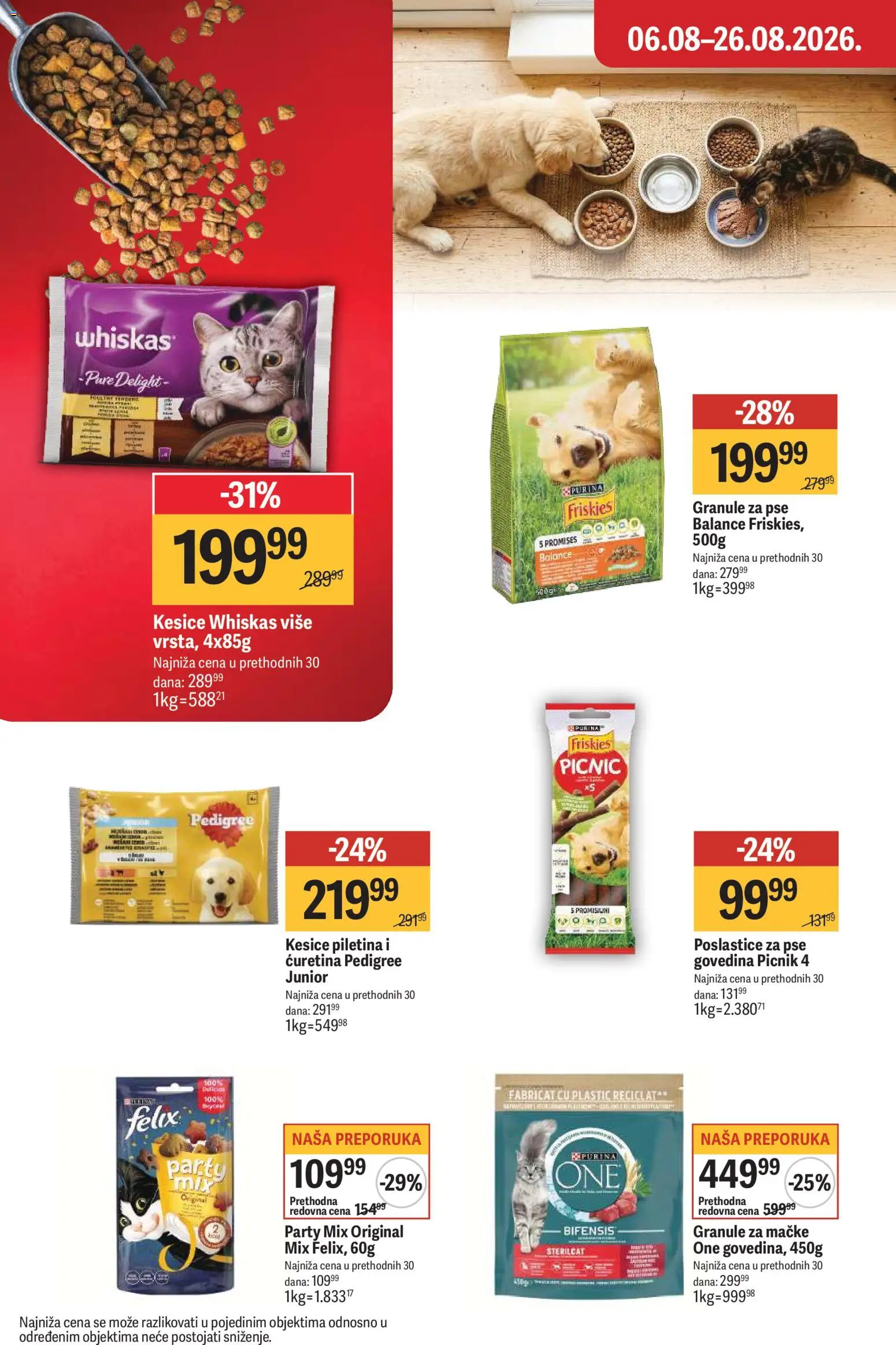 Maxi katalog - važi od 06.08.2026 | Strana: 34 | Proizvode: Pedigree, Purina, Piletina, Whiskas
