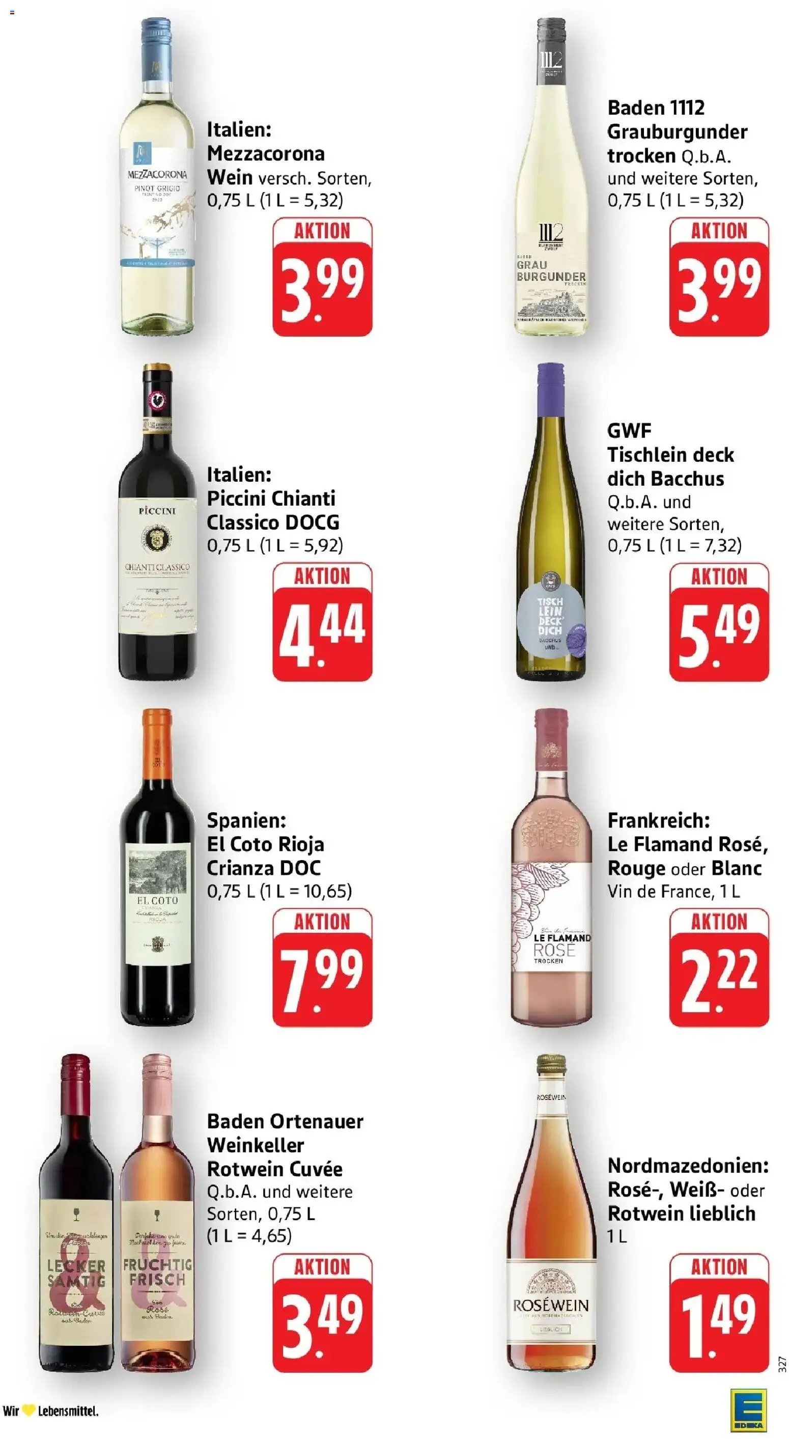 Edeka prospekt Großostheim	 – gültig ab 27.04.2026 | Seite: 37 | Produkte: Rotwein, Tisch, Rosewein, Rouge