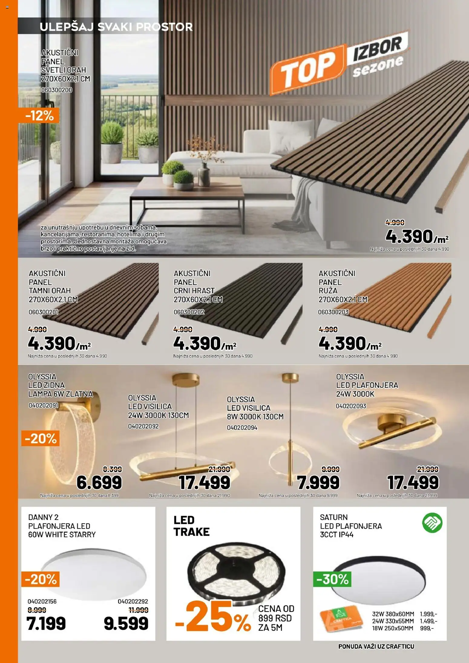 Crafter katalog - važi od 02.09.2026 | Strana: 5 | Proizvode: Led, Lampa, Orah