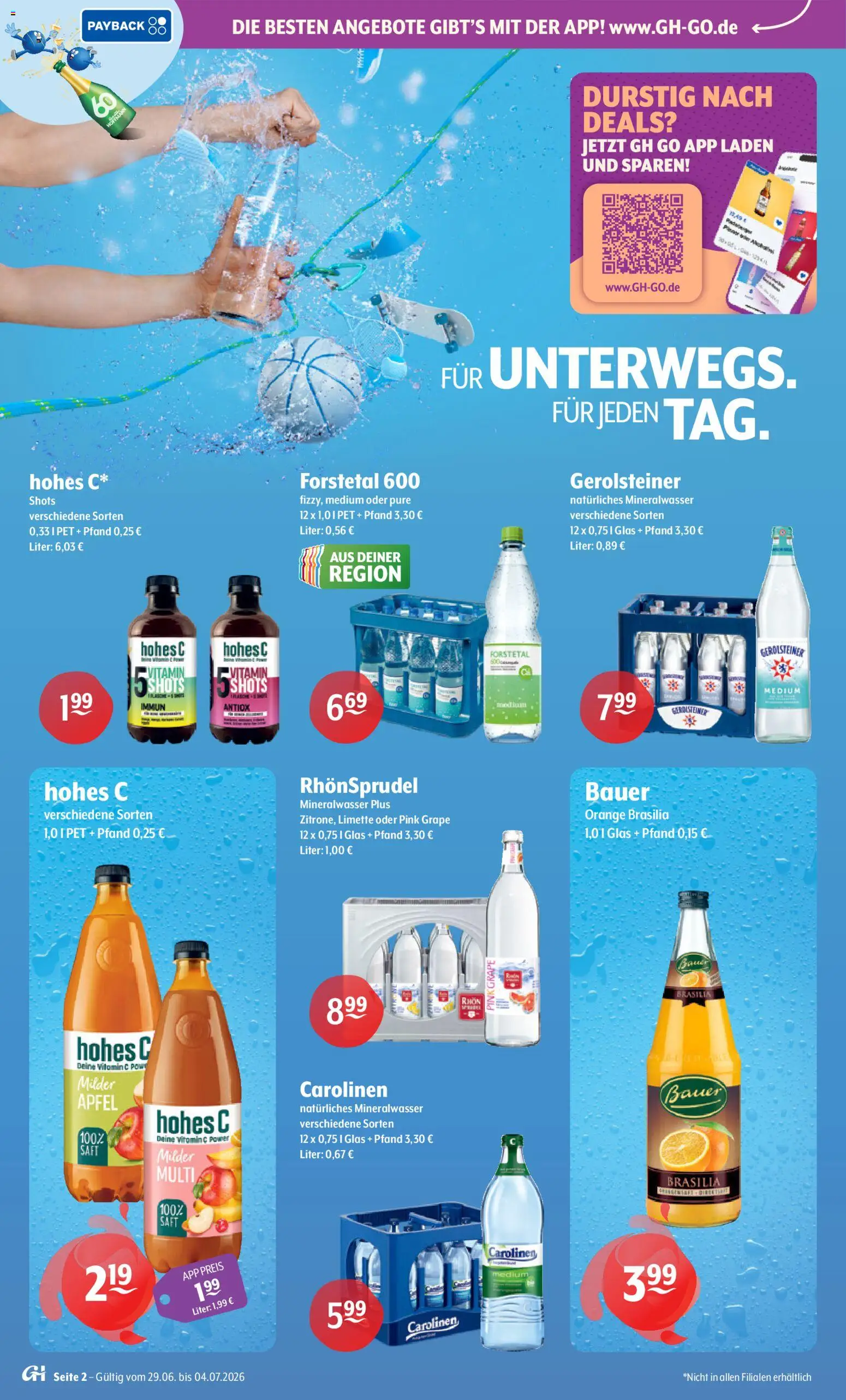 Getränke Hoffmann - Nordrhein - Westfalen – gültig ab 29.06.2026 | Seite: 2 | Produkte: Äpfel, Limette, Saft, Rhonsprudel