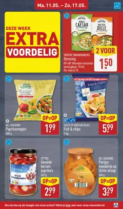 Aldi folder week 20 - Voorbeeld van een folder van Aldi, geldig van 11.05.2026 | Pagina: 13 | Producten: Mandarijn, Kersen, Chips, Kész piskótalap