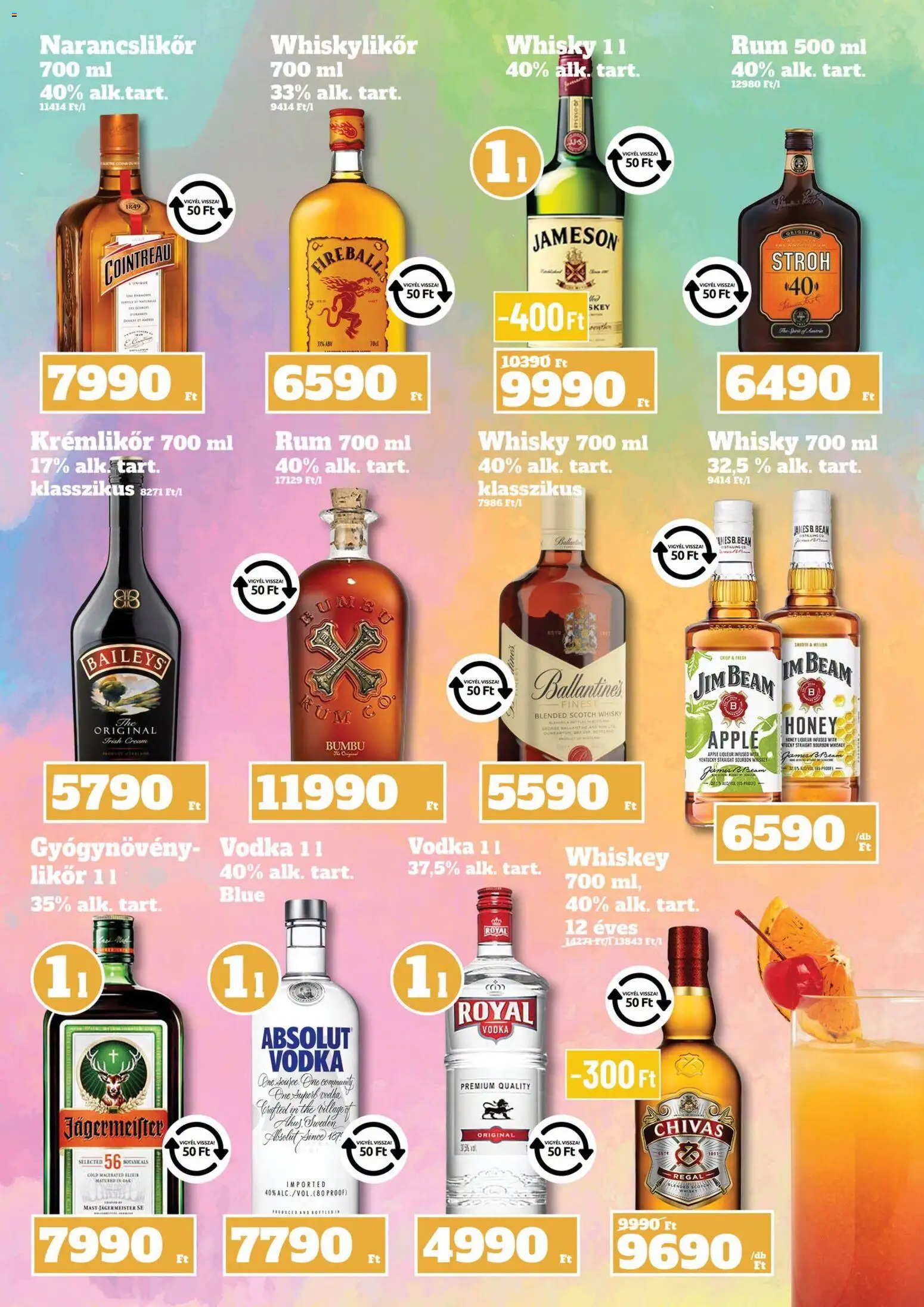Family Diszkont akciós ujság - amely érvényes a következő dátumtól: 2026.07.03. | Oldal: 20 | Termékek: Jägermeister, Jameson, Vodka, Whisky