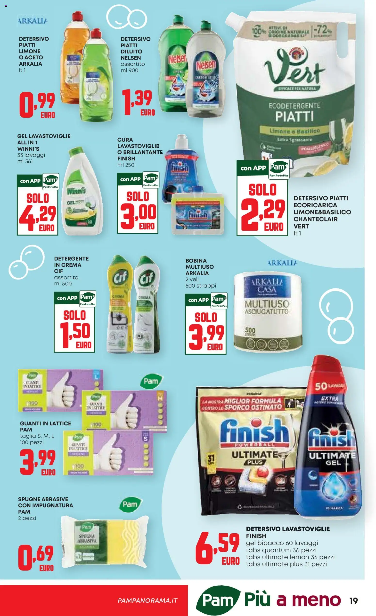 Volantino Panorama del 24/09/2026 | Pagina: 19 | Prodotti: Spugna, Detergente, Piatti, Spugne