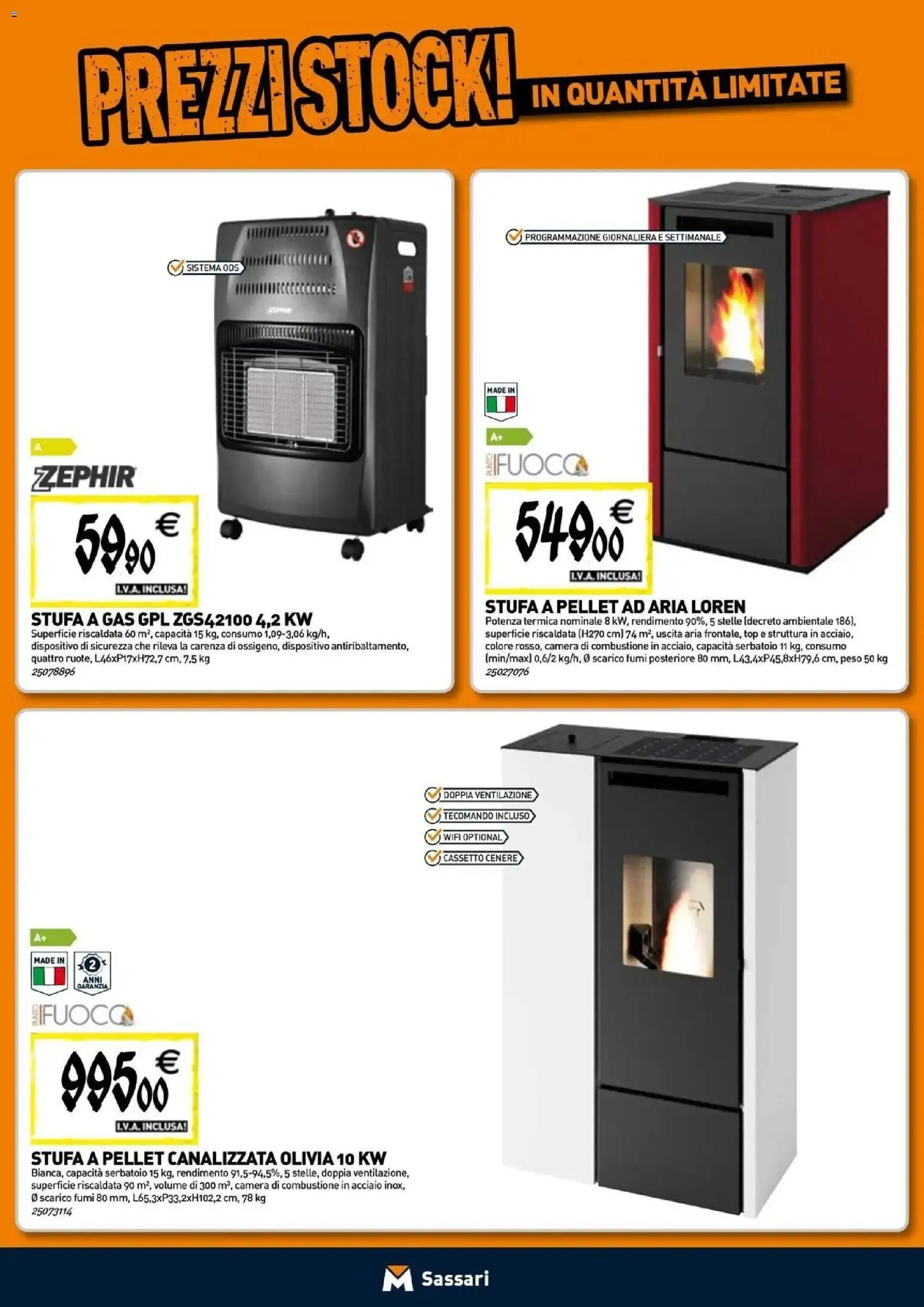 Nuovo TECNOMAT catalogo Sassari dal 24/09/2026 > offerte anteprima 🛍️ | Pagina: 8 | Prodotti: Pellet, Stufa a pellet, Top, Stufa a gas