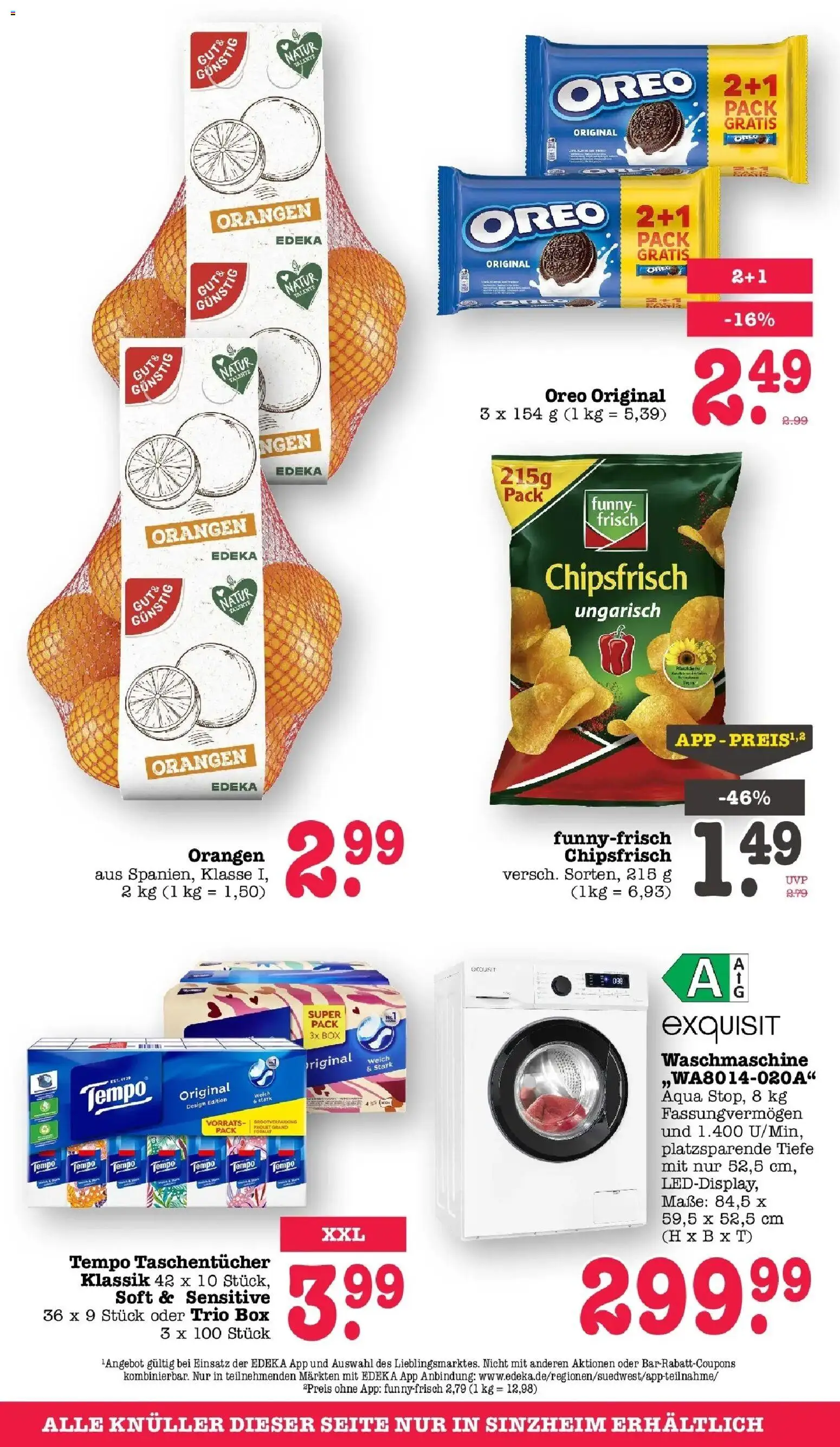 Edeka Prospekt Bühlertal (ab 26.10.2026) » Angebote Online | Seite: 79 | Produkte: Taschentücher, Box, Orangen, Tempo