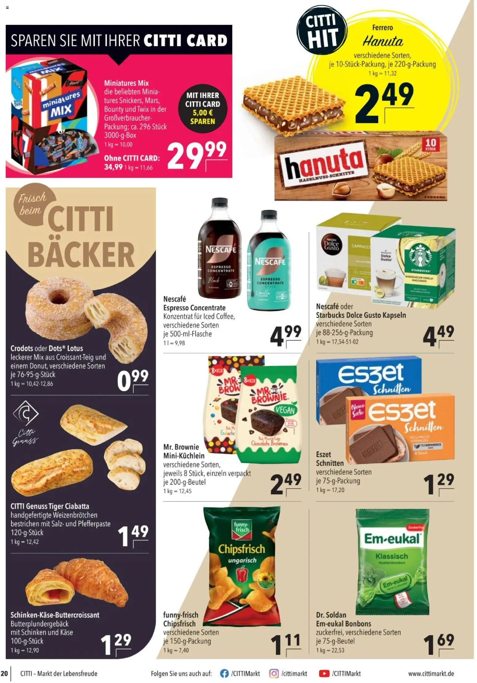 CITTI tilbudsavis – gyldig fra 28/10/2026 | Side: 20 | Produkter: Brownies