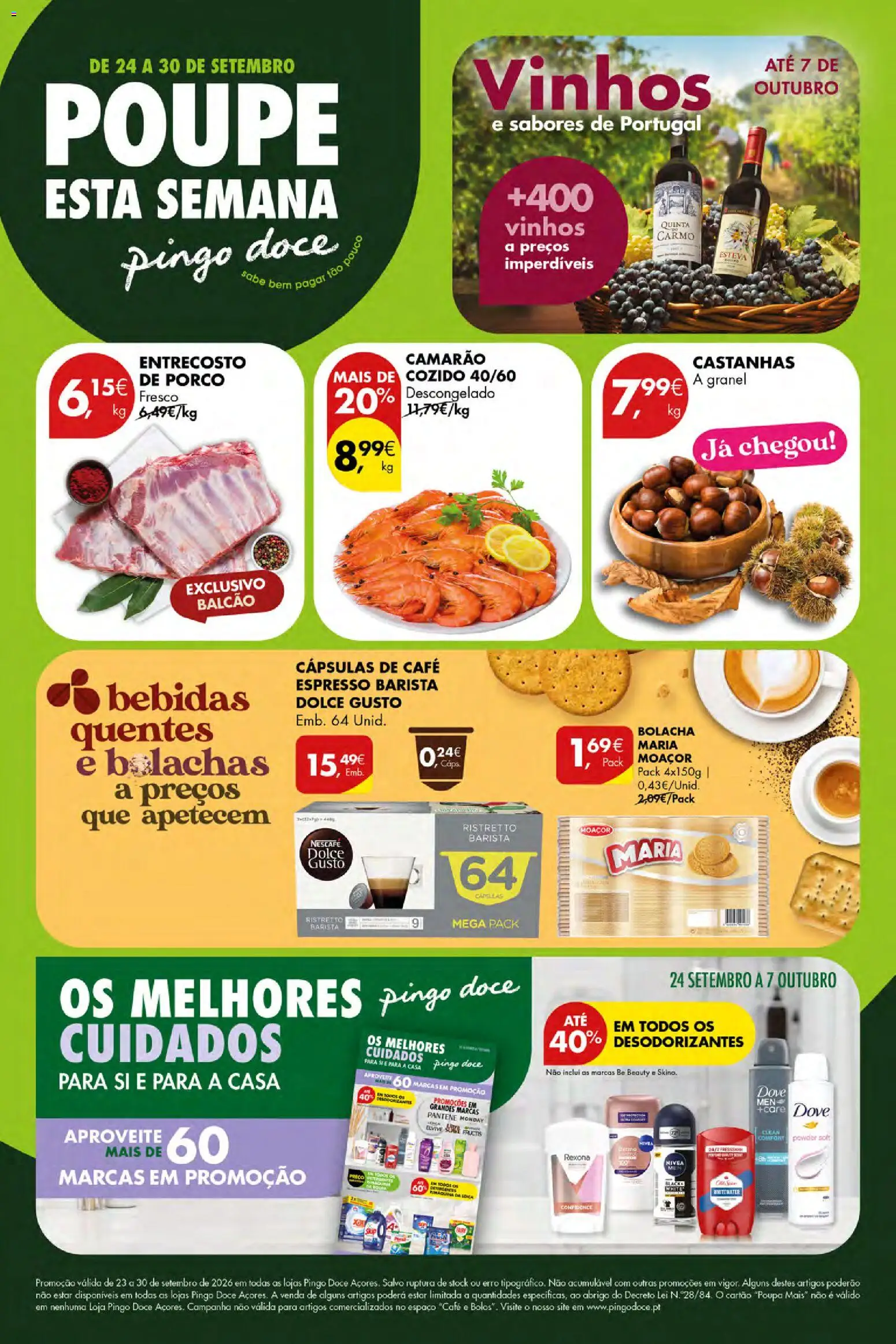 Pingo Doce Poupe Esta Semana Açores │ válido de 24/09/2026 | Página: 1 | Produtos: Bebidas, Cápsulas, Café, Dolce gusto
