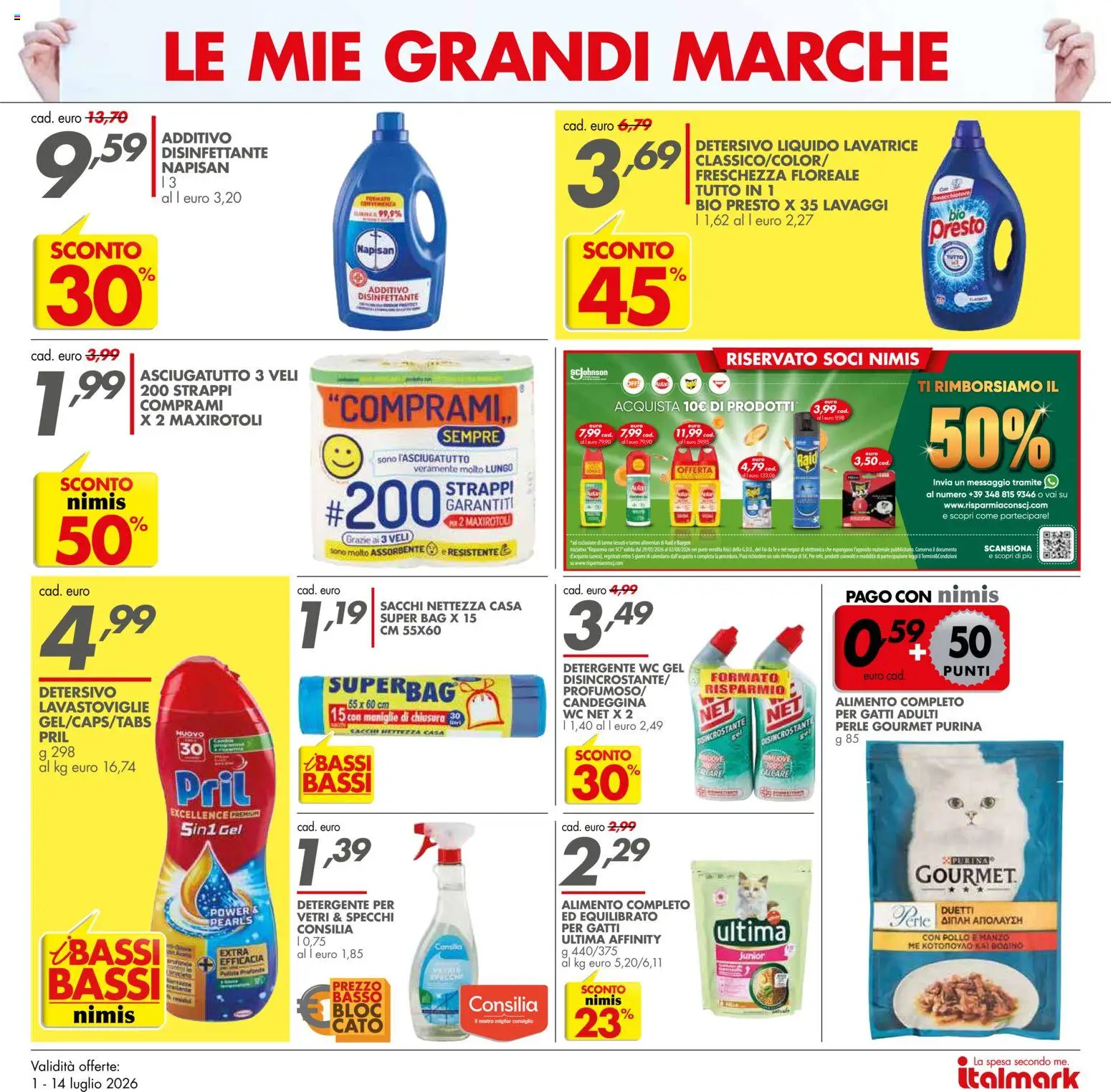 Volantino Italmark del 01/07/2026 | Pagina: 5 | Prodotti: Tè, Manzo, The, Asciugatutto