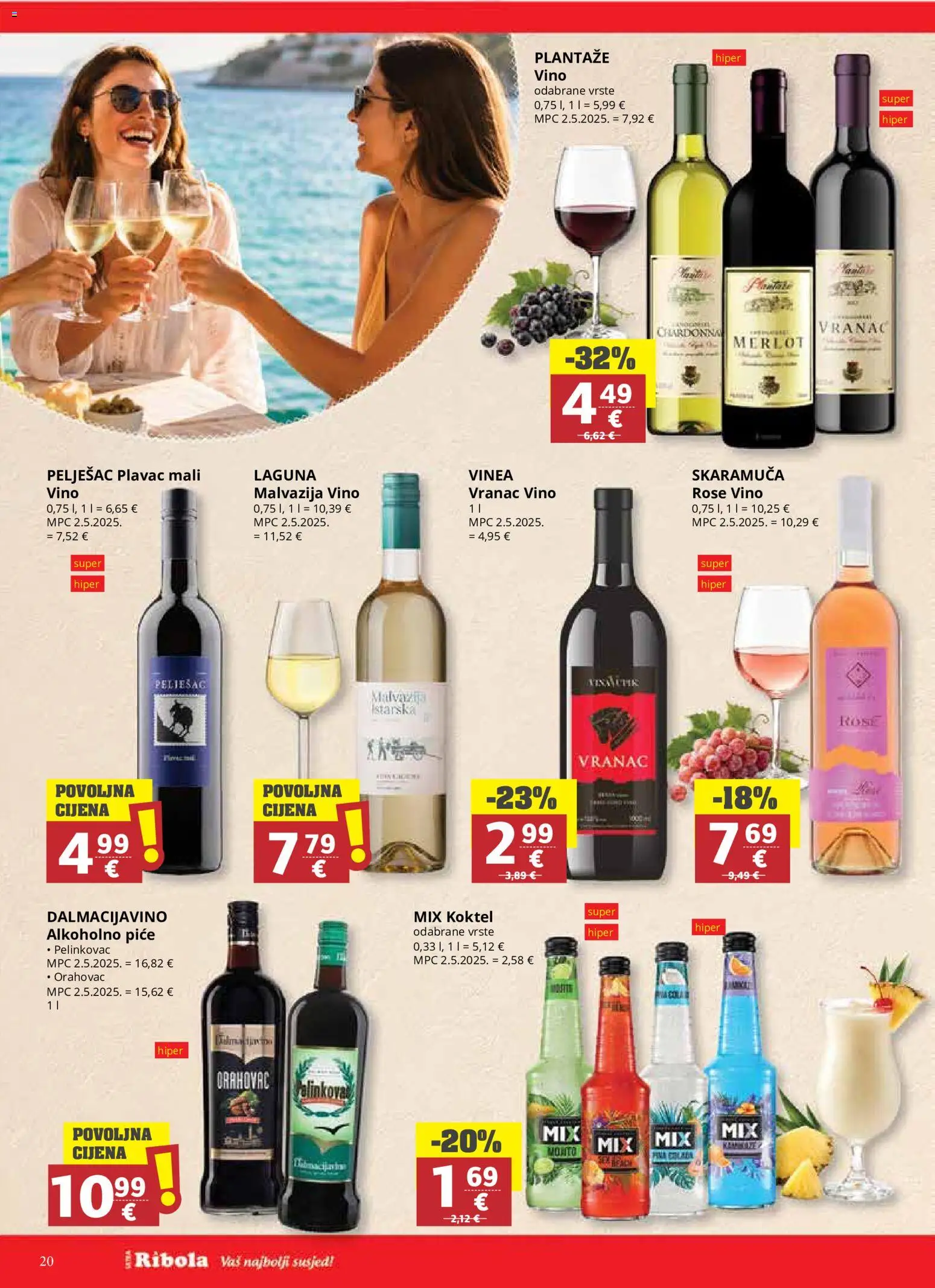 Ultra Gros katalog | vrijedi od 03.06.2026 | Stranica: 20 | Proizvodi: Pelinkovac, Vino