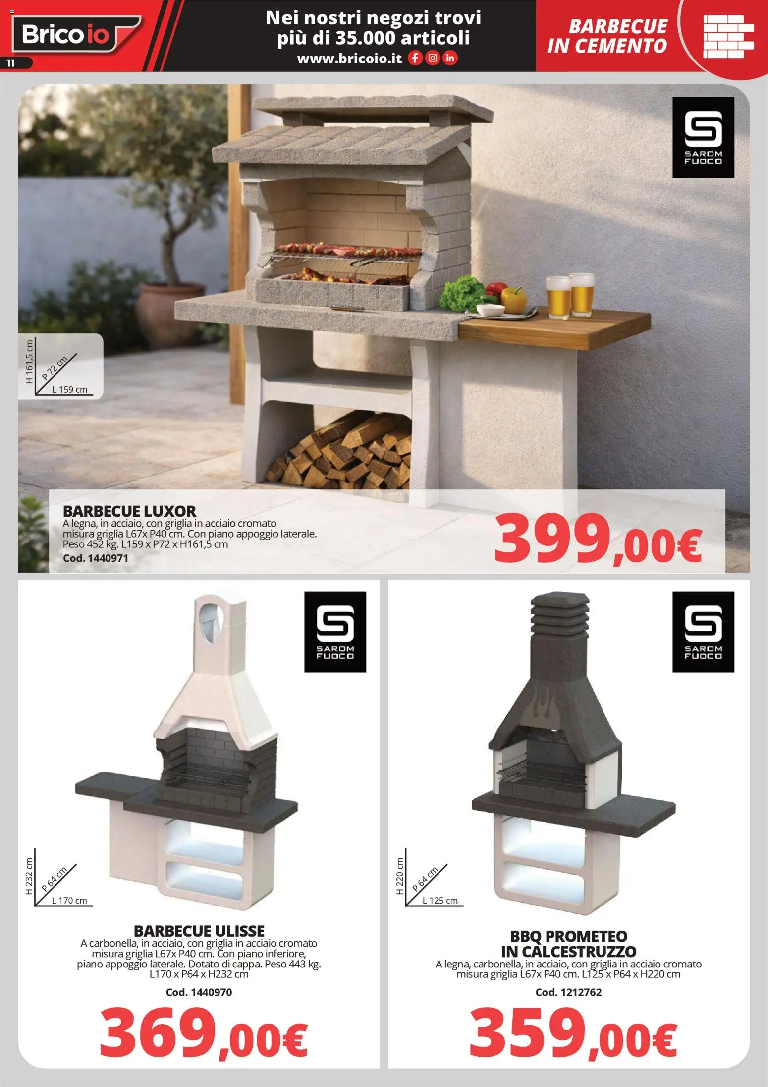 Volantino Brico io del 30.03.2026 | Pagina: 11 | Prodotti: Barbecue, Griglia