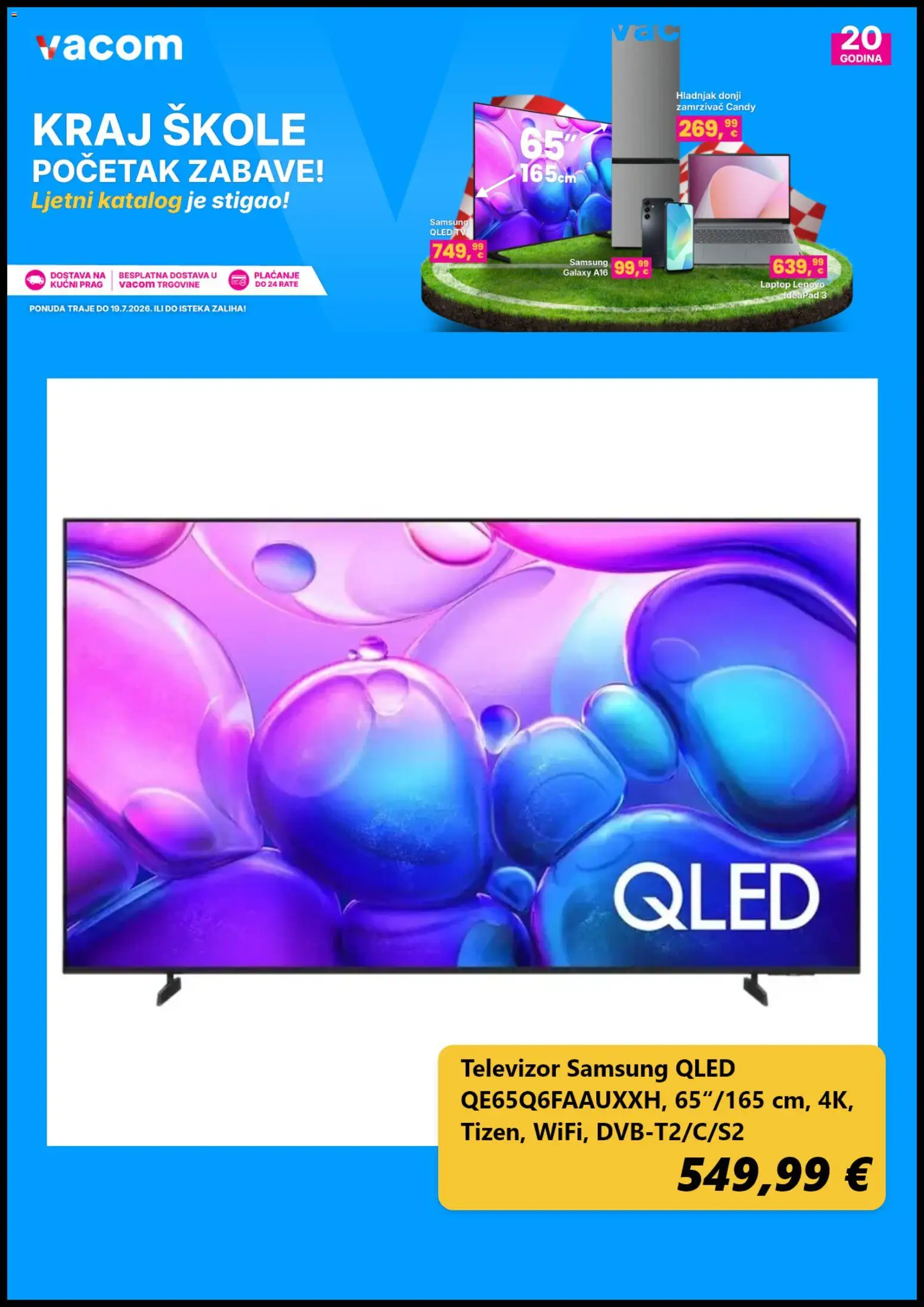 Vacom katalog | vrijedi od 06.07.2026 | Stranica: 3 | Proizvodi: Tv, Televizor, Hladnjak, Zamrzivač