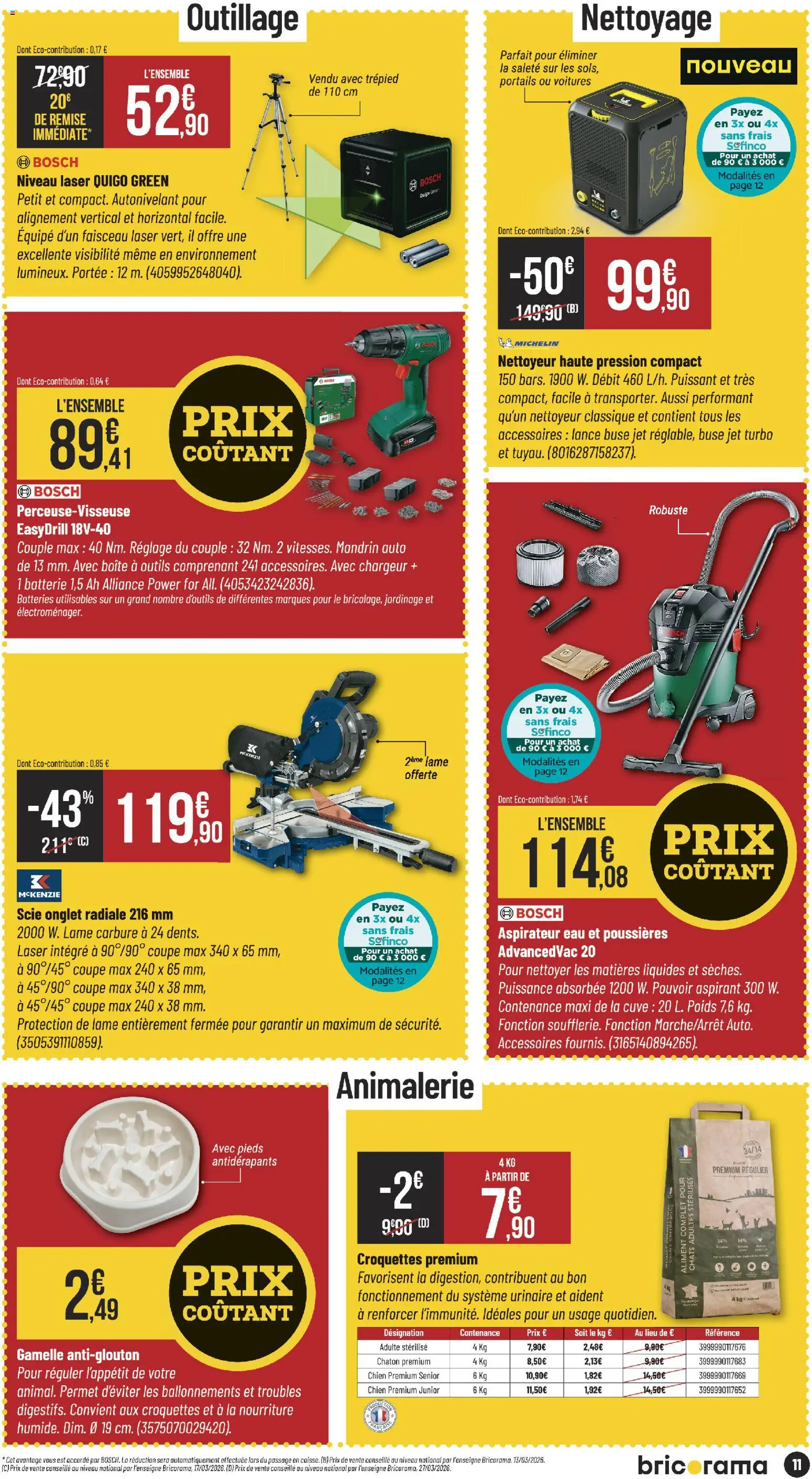 {H1} | Page: 11 | Produits: Poids, Aspirateur, Nettoyeur haute pression, Batterie
