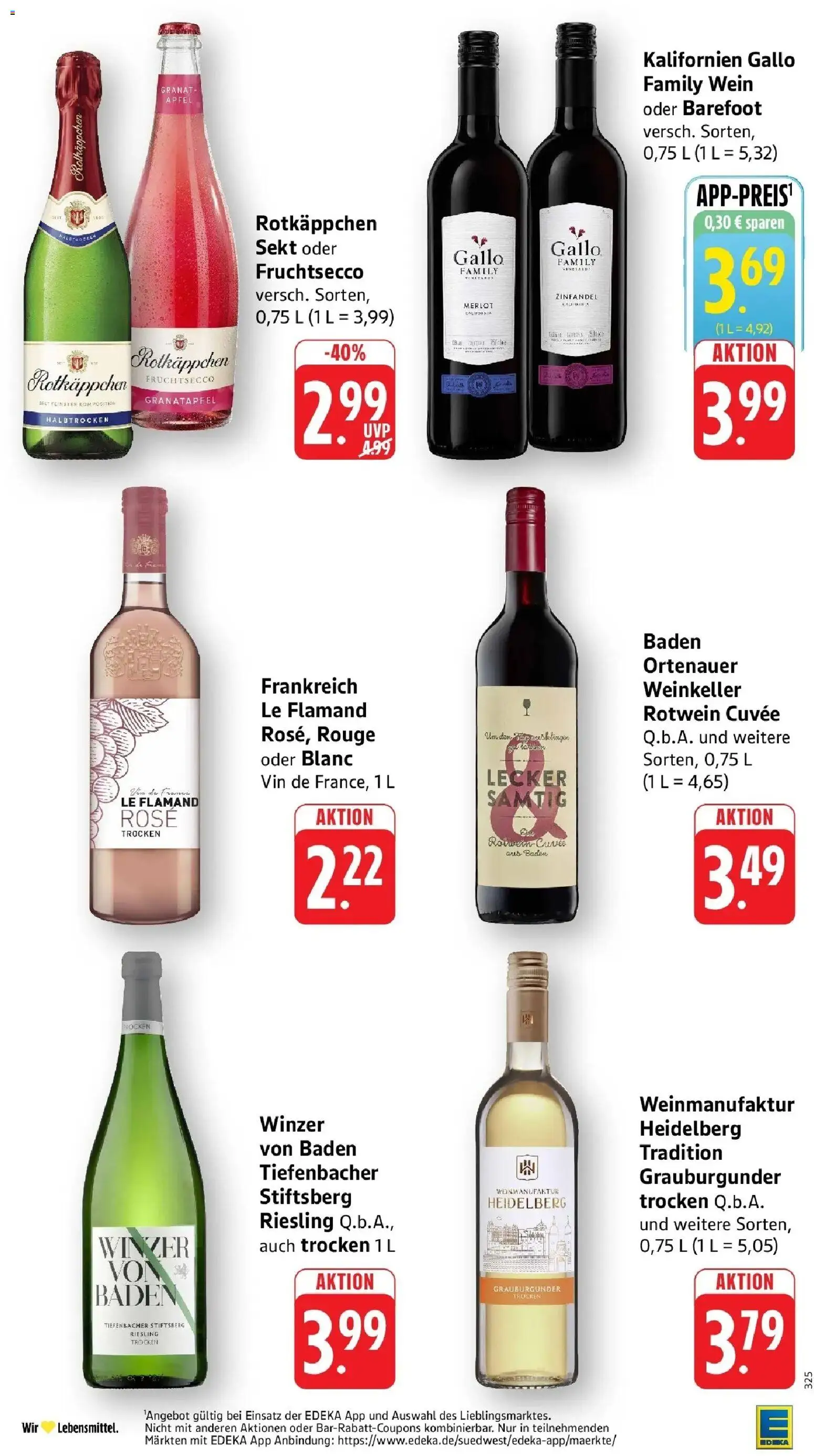 Edeka Prospekt Walldorf (ab 28.09.2026) » Angebote Online | Seite: 32 | Produkte: Granatapfel, Rotwein, Fruchtsecco, Wein
