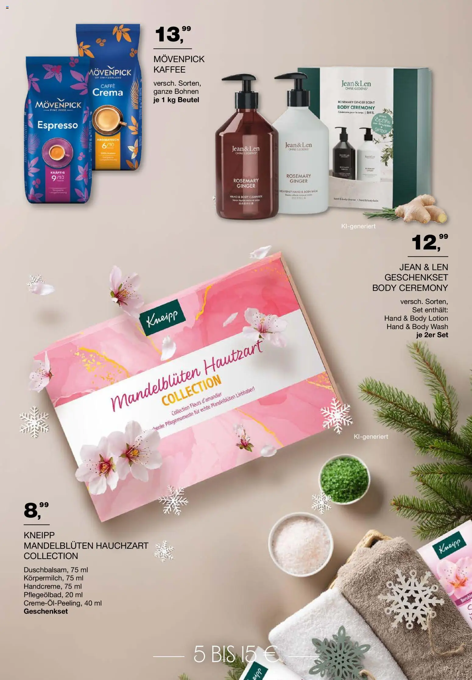 Handelshof Schöner Schenken – gültig ab 01.10.2026 | Seite: 17 | Produkte: Kaffee, Body Lotion, Movenpick kaffee