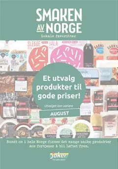 Forhåndsvisning av Joker kundeavis gyldig fra 17/08/2026 | Side: 19 | Produkter: Knekkebrød, Bringebær, Saus, Rips