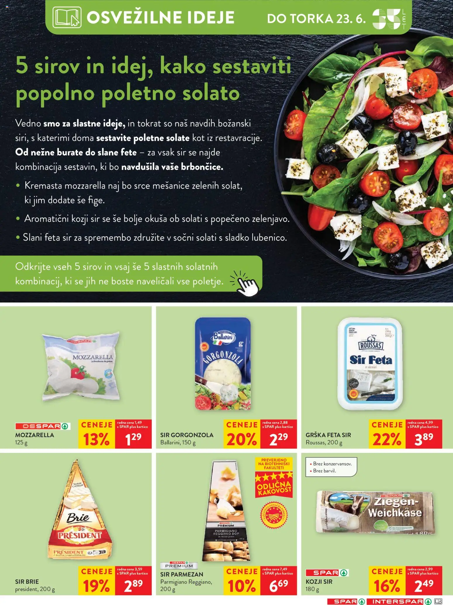 Novi Spar katalog ponudbe – veljaven od 17.06.2026 | Stran: 20 | Izdelki: Sir
