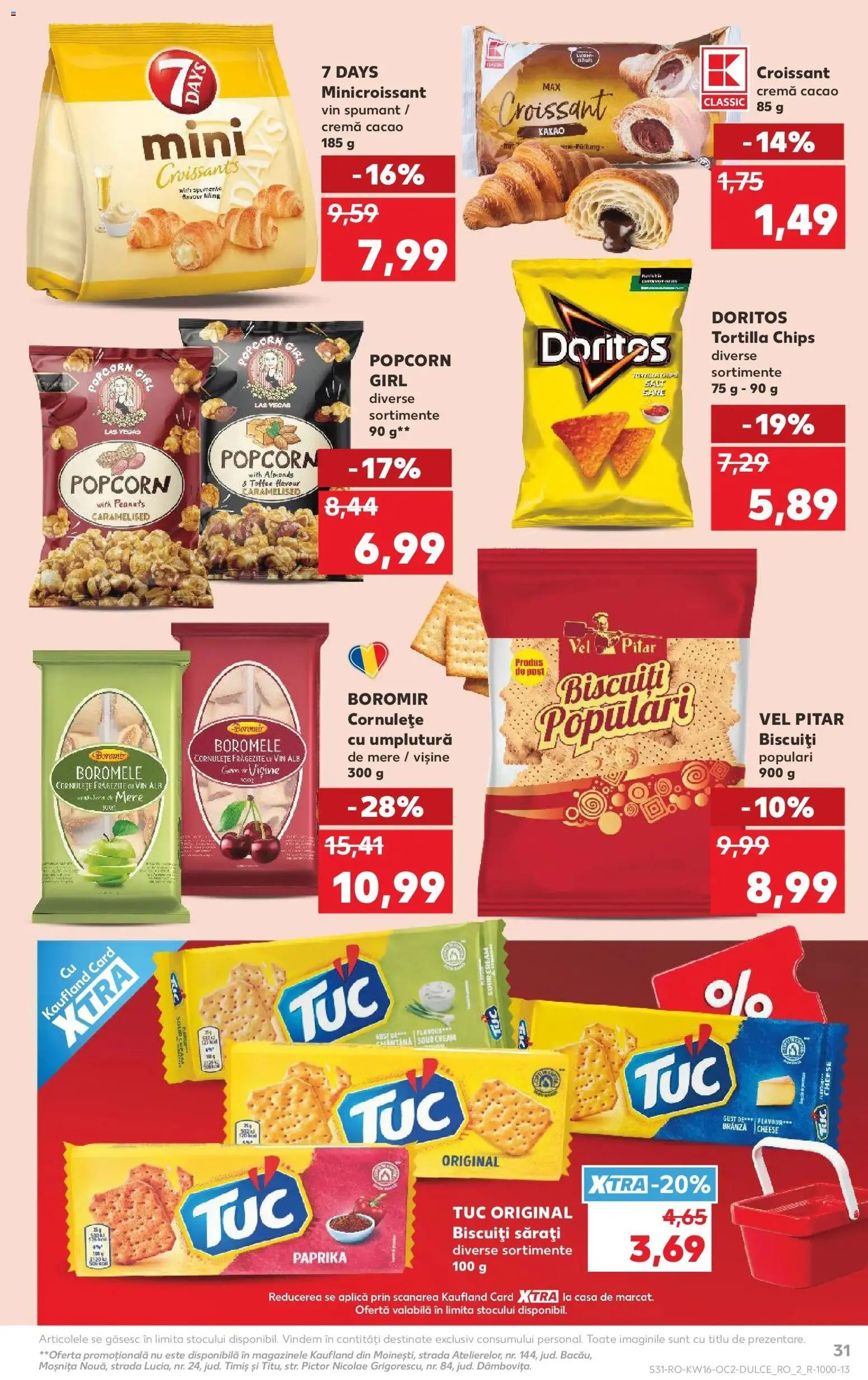 Noul catalog Kaufland – valabil de la 15.04.2026 | Pagină: 31 | Produse: Brânză, Mere, Cornulețe, Biscuiți