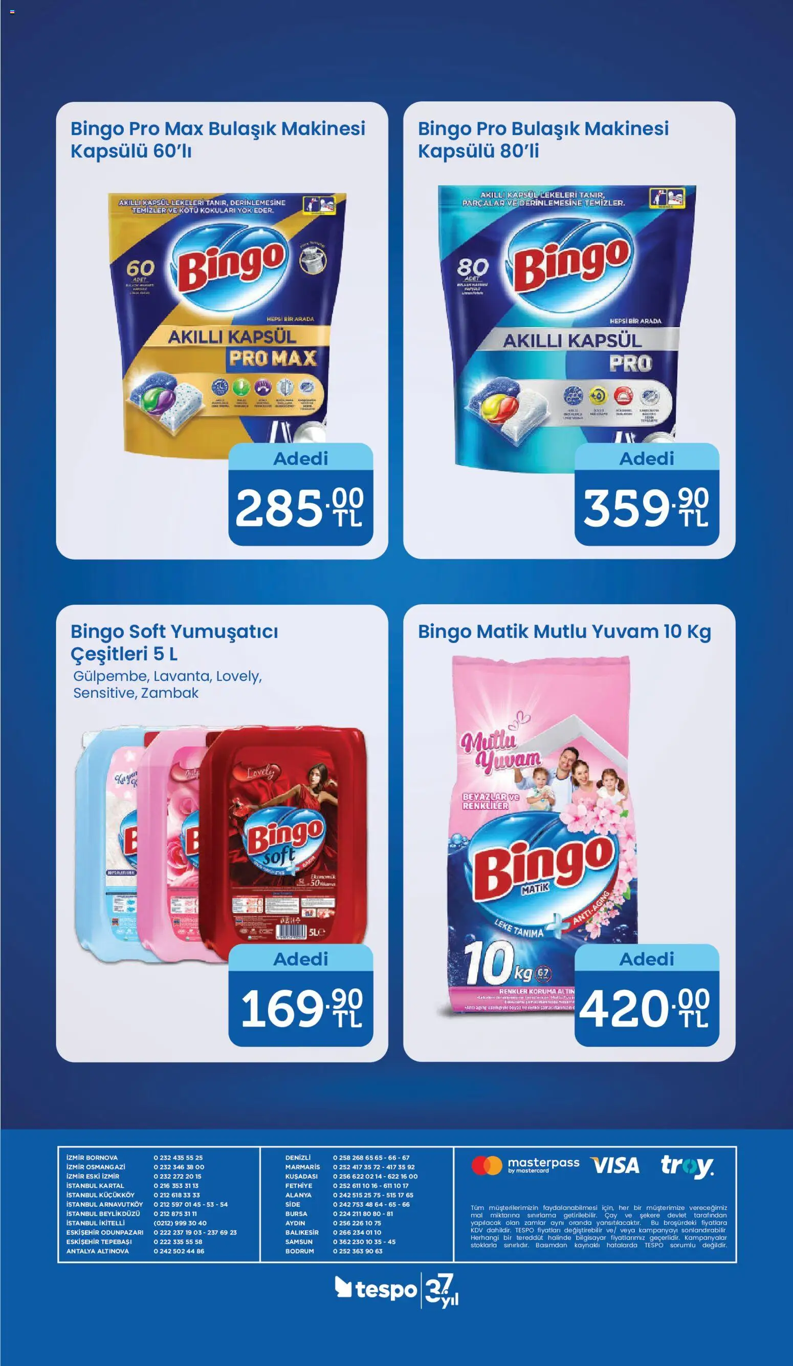 Tespo Katalog - 20 Temmuz 2026 tarihinden itibaren geçerlidir | Sayfa: 16 | Ürünler: Yumuşatıcı, Çay, Bilgisayar, Bulaşık makinesi