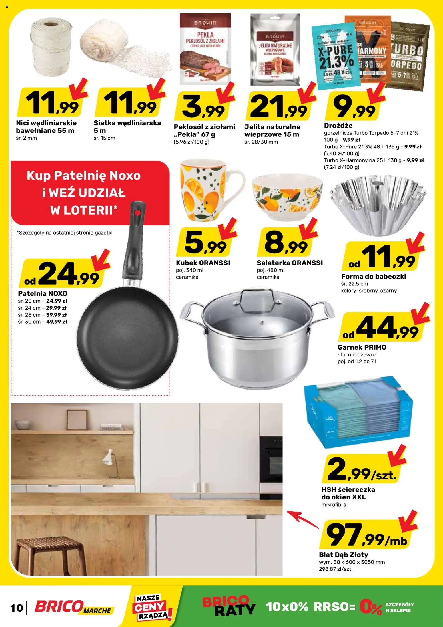 Brico Marché gazetka od 11.03.2026 | Strona: 10 | Produkty: Garnek, Patelnie, Siatka, Babeczki