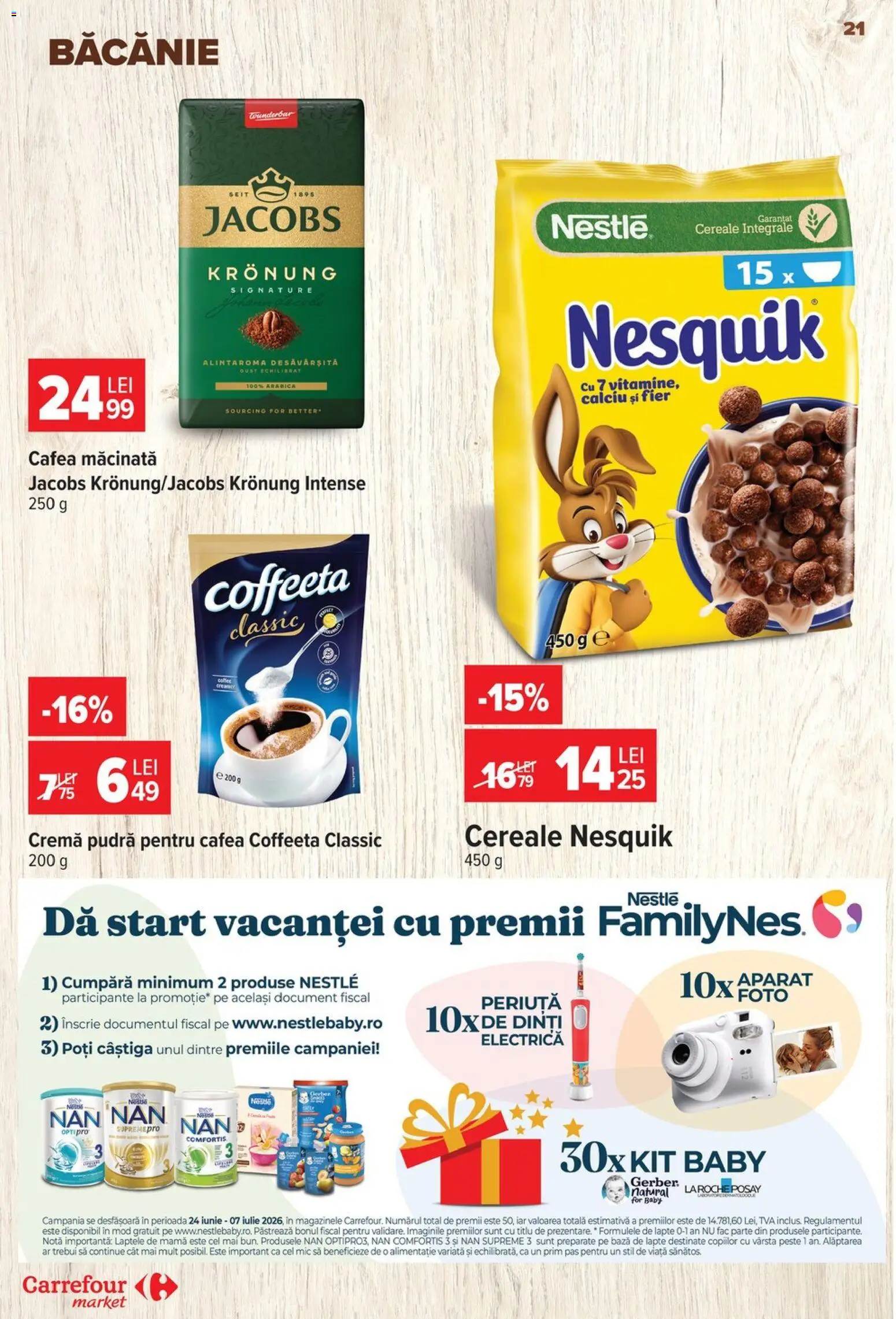 Noul catalog Carrefour – valabil de la 24.06.2026 | Pagină: 21 | Produse: Köpek çiti, Cremă, Pește, Cereale