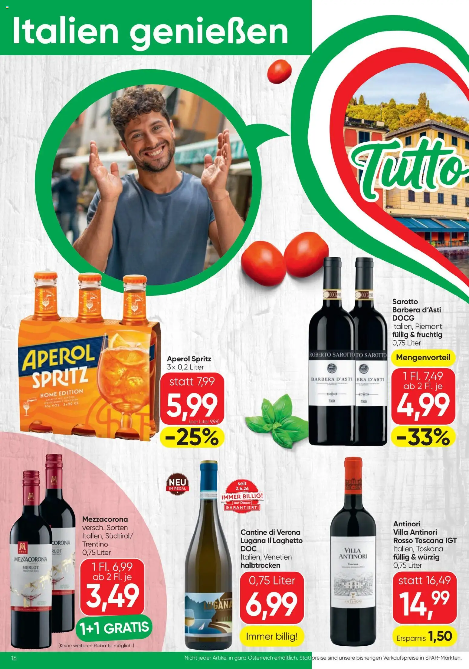 Spar - Flugblatt gültig ab 01.07.2026 | Seite: 16 | Produkte: Regal