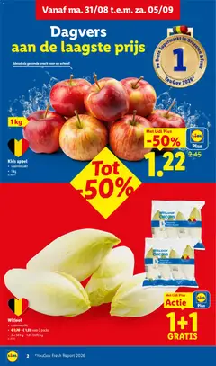 Kids appel, voorverpakt, 1 kg - Voorbeeld van een folder van Lidl, geldig van 31/08/2026 | Pagina: 2 | Producten: Fruit, Groenten, Appel