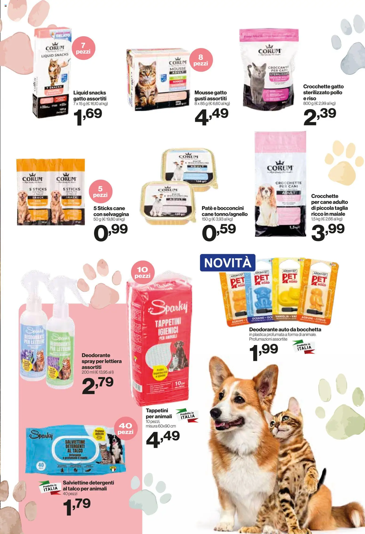 Volantino IN's del 23/09/2026 | Pagina: 15 | Prodotti: Paté, Deodorante, Talco, Crocchette