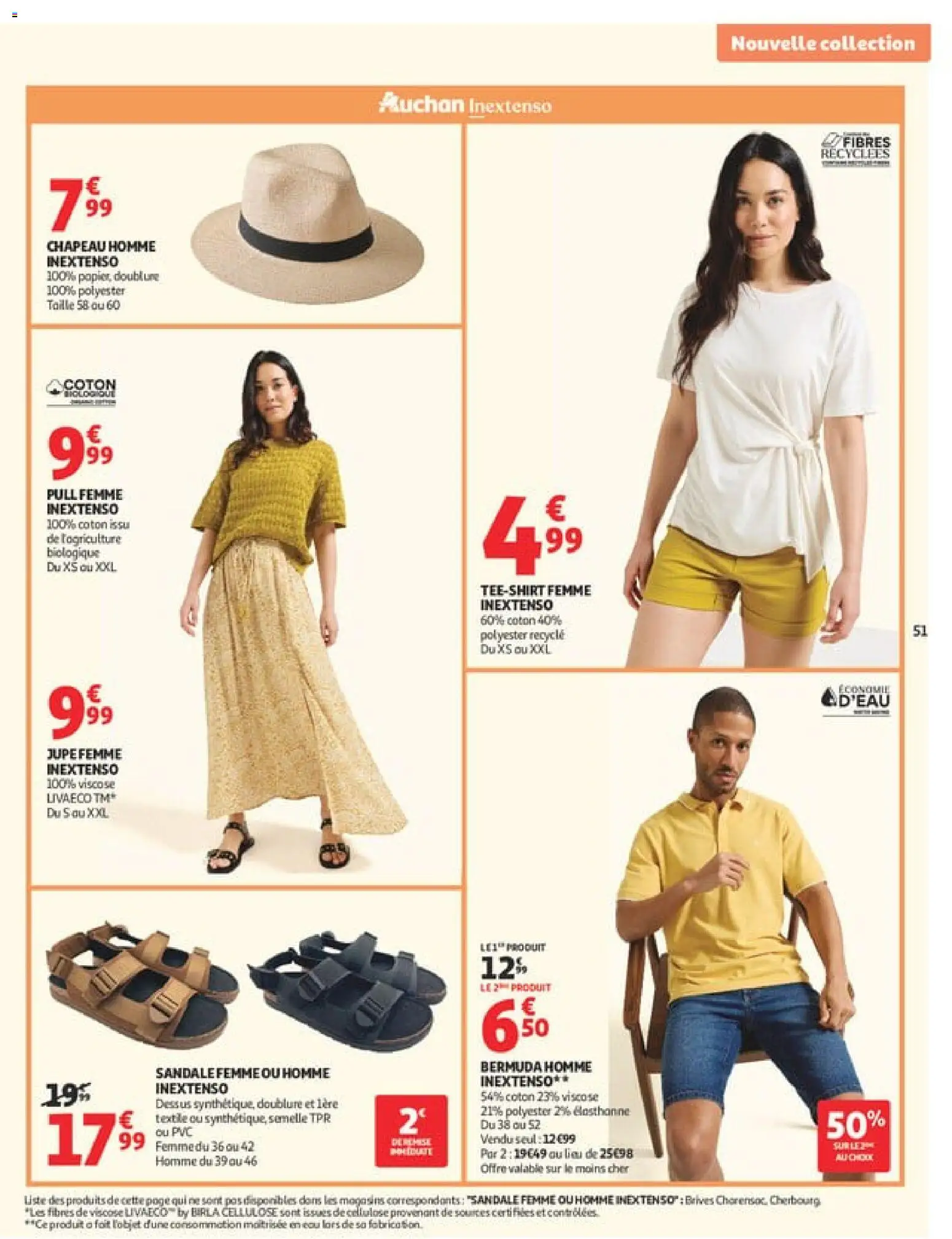 {H1} | Page: 51 | Produits: Bermuda, Jupe, Pull, Chapeau