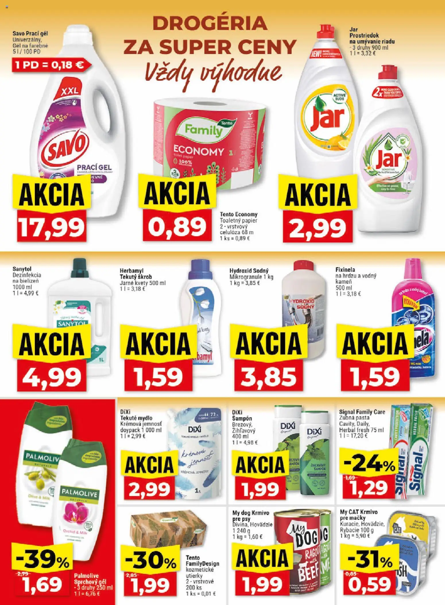 Nové Klas akcie – leták je platný od 31.08.2026 | Strana: 25 | Produkty: Prací gél, Mydlo, Sprchový gél, Kvety