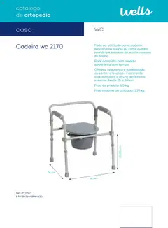 Pré-visualização Well’s Catálogo de Ortopedia válido de 12/02/2024 | Página: 149 | Produtos: Quadro, Cadeira, Casa de banho, Banho