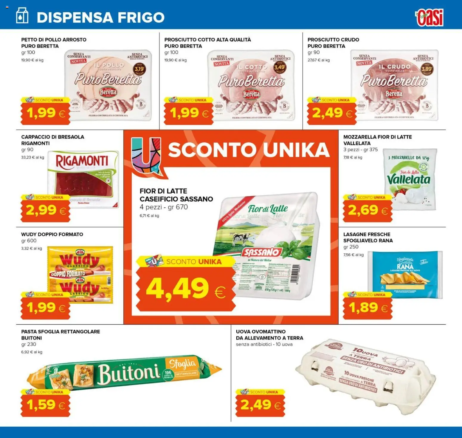 Volantino Oasi del 10/08/2026 | Pagina: 11 | Prodotti: Prosciutto Crudo, Pollo, Bresaola, Pollo arrosto