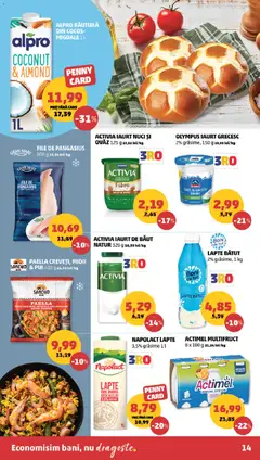Ofertele PENNY valabile de la 17.06.2026 | Pagină: 14 | Produse: Migdale, Lapte, Iaurt, Nuci