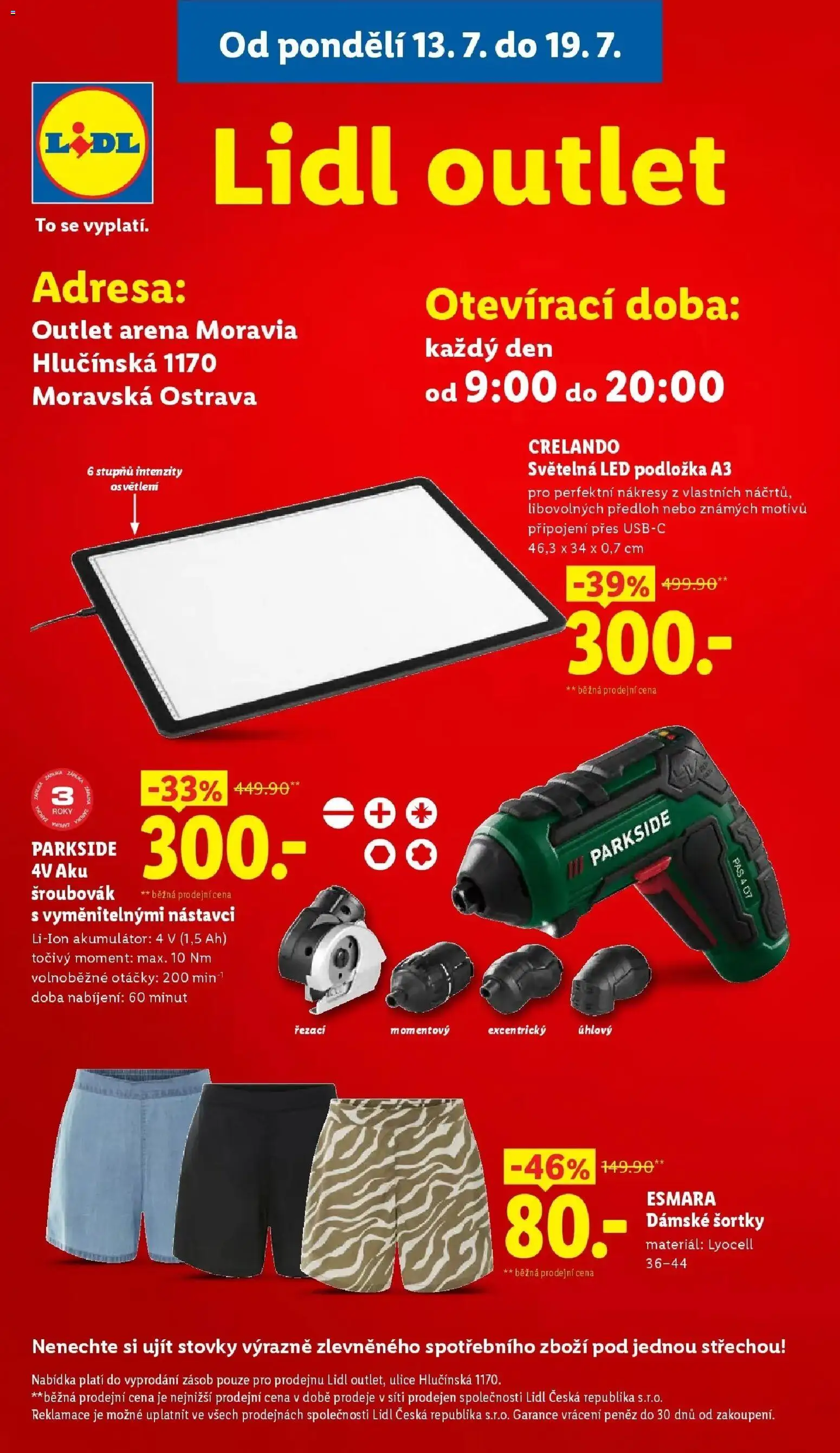 Lidl aktuální leták od 13.07.2026 | Strana: 41 | Produkty: Osvětlení, Parkside, Šroubovák, Aku šroubovák