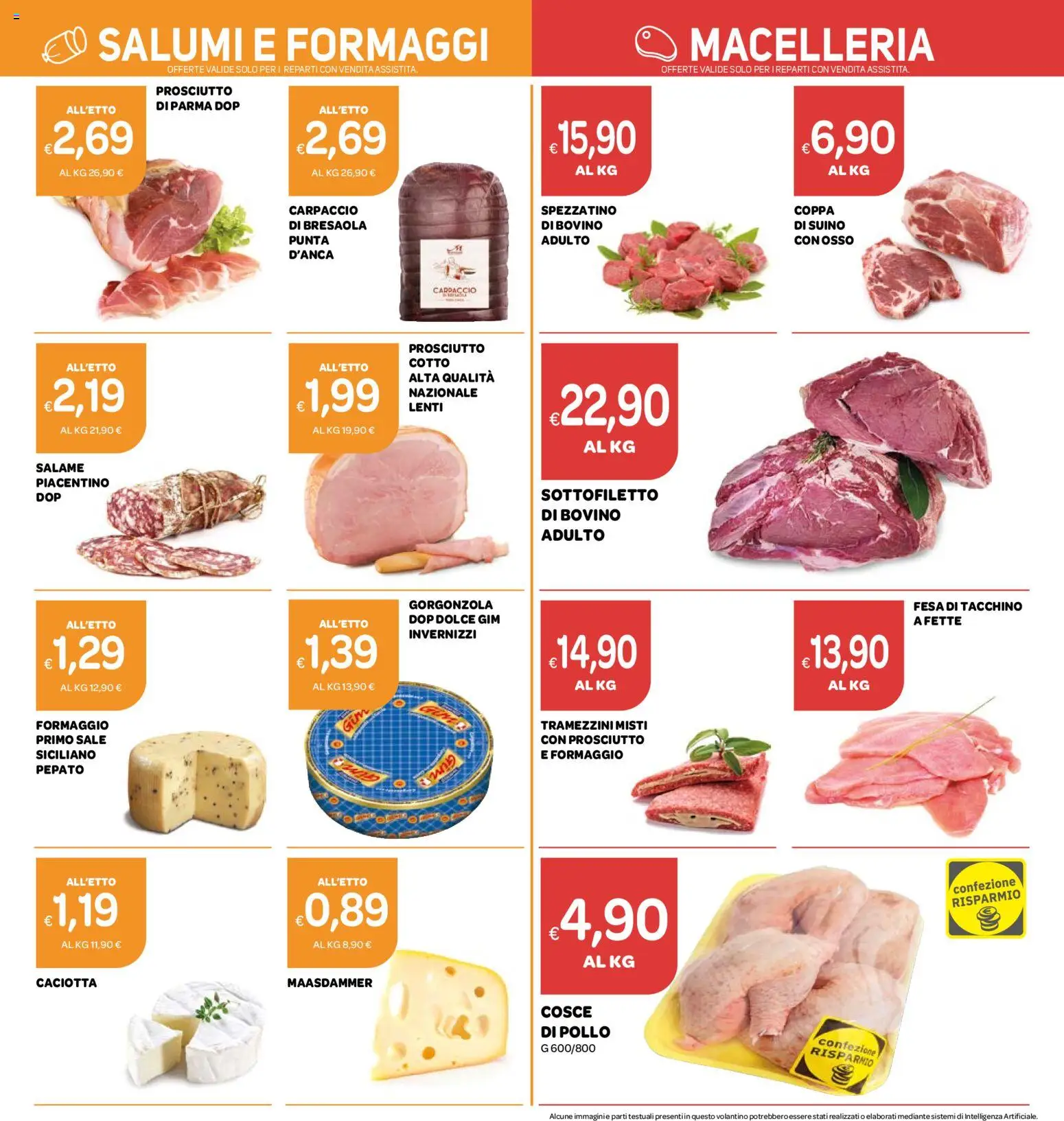 Volantino Ekom del 08/09/2026 | Pagina: 9 | Prodotti: Salame, Carpaccio, Bresaola, Suino
