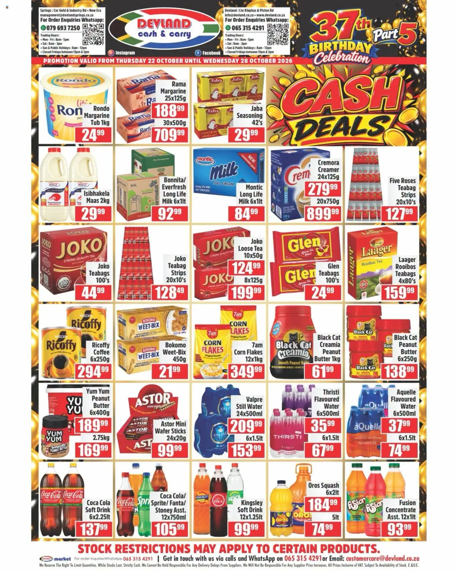 New Devland catalogue – valid from 22/10/2026 | Page: 2 | Products: Corn, Milk, Creamer, Tea
