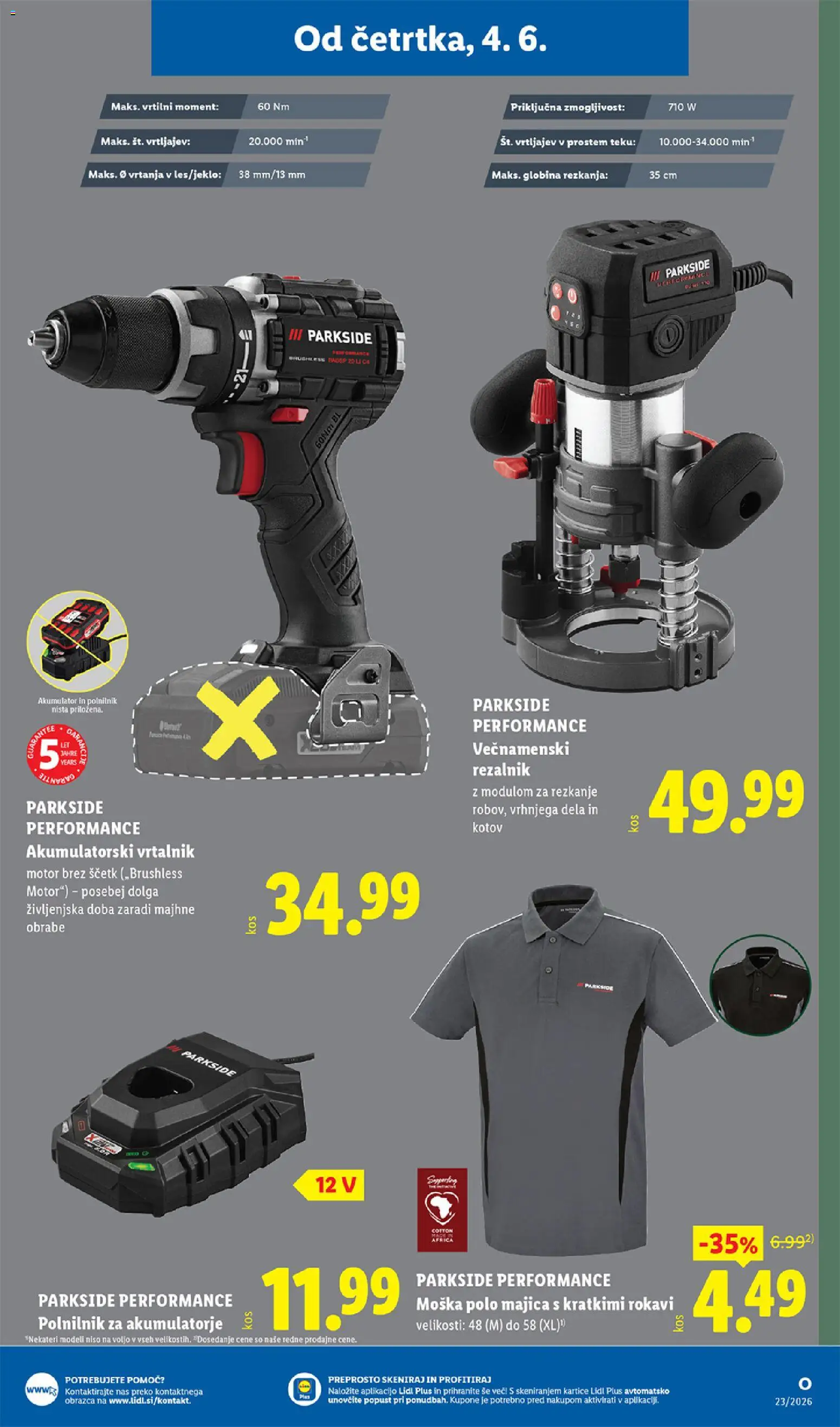 Novi Lidl katalog ponudbe – veljaven od 04.06.2026 | Stran: 39 | Izdelki: Rezalnik, Akumulator, Polnilnik, Vrtalnik