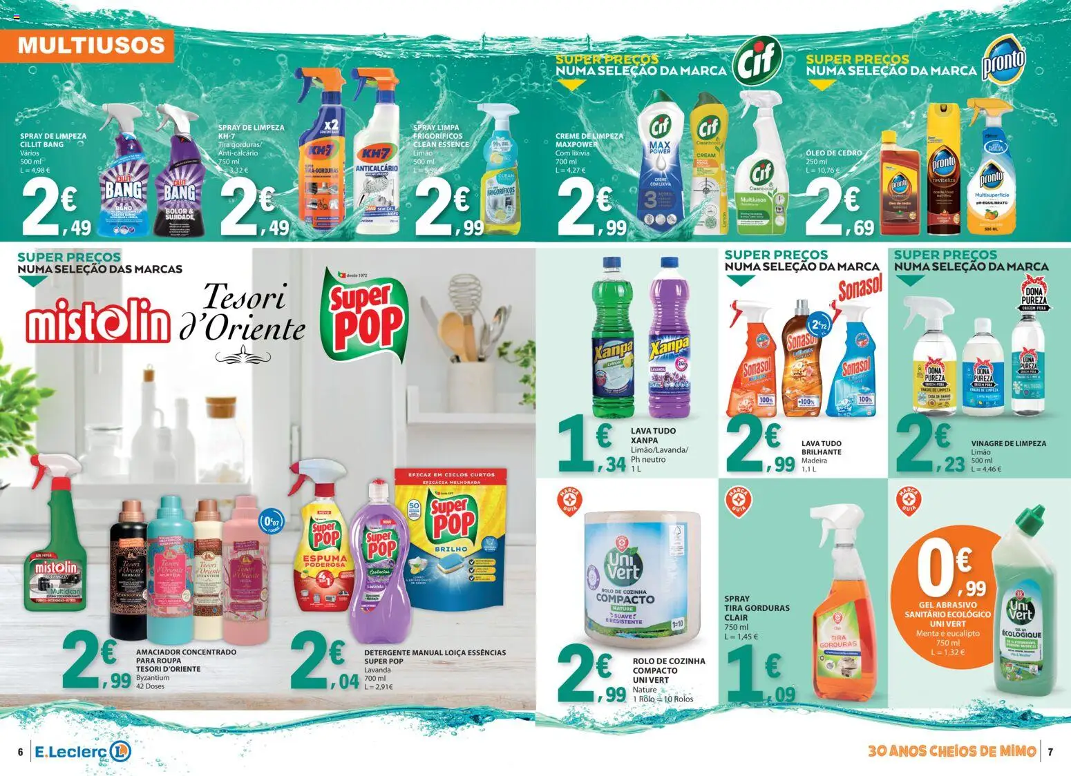 E.Leclerc - Folheto Limpeza do Lar │ válido de 25/08/2026 | Página: 4 | Produtos: Vinagre, Anticalcário, Óleo, Creme