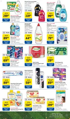 Náhled letáku Ariel Prací prostředek, Laundry detergent in pods and liquid form, available in various types. od 03.06.2026 | Strana: 25