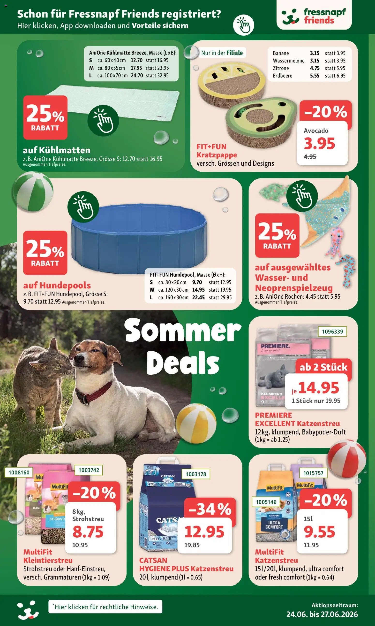 Fressnapf aktionen – gültig ab 24.06.2026 | Seite: 6 | Produkte: Avocado, Wasser, Wassermelone, Zitrone