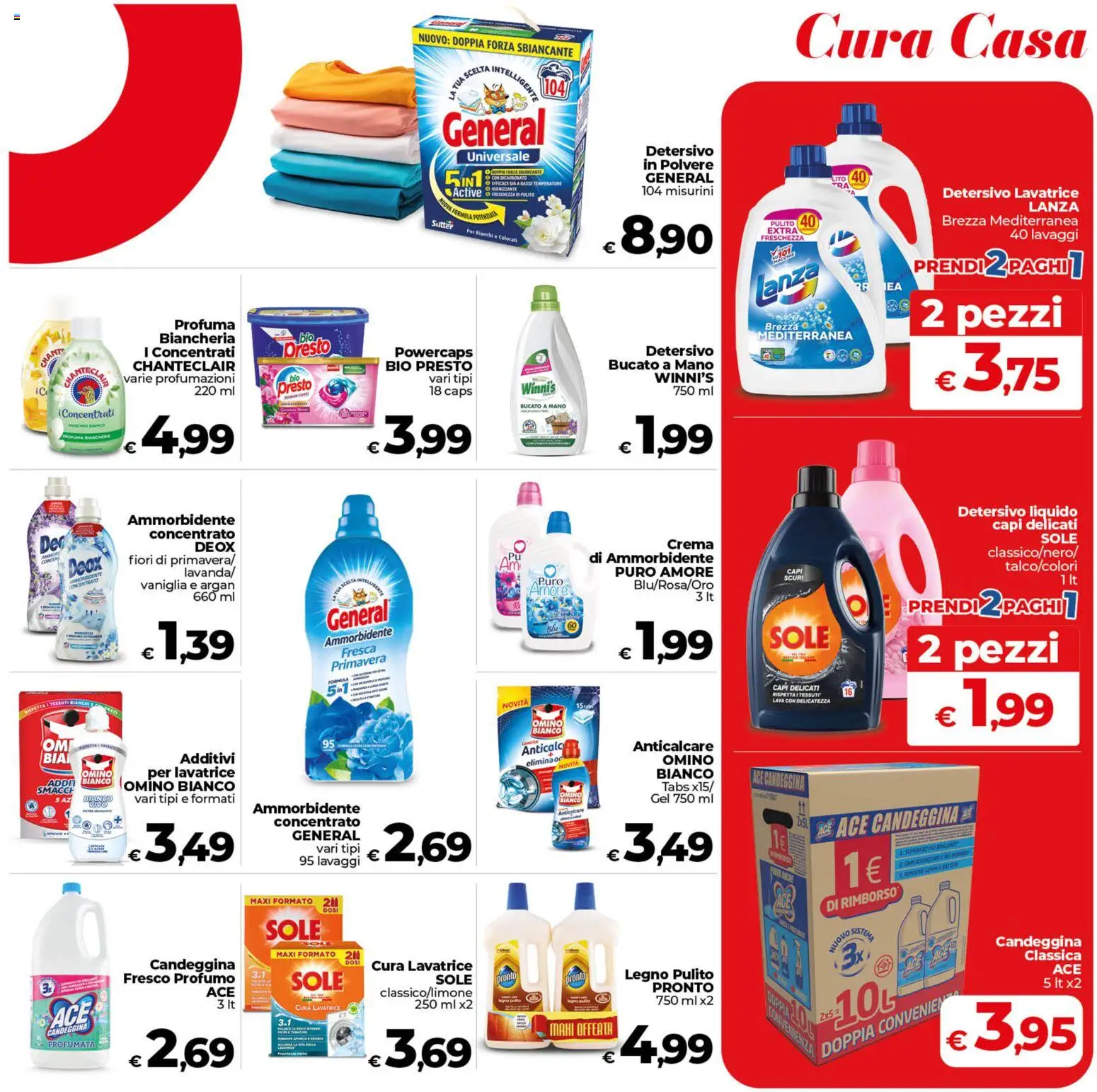 Volantino COOP del 11.06.2026 | Pagina: 27 | Prodotti: Detersivo in polvere, Ammorbidente, Candeggina, Profumo