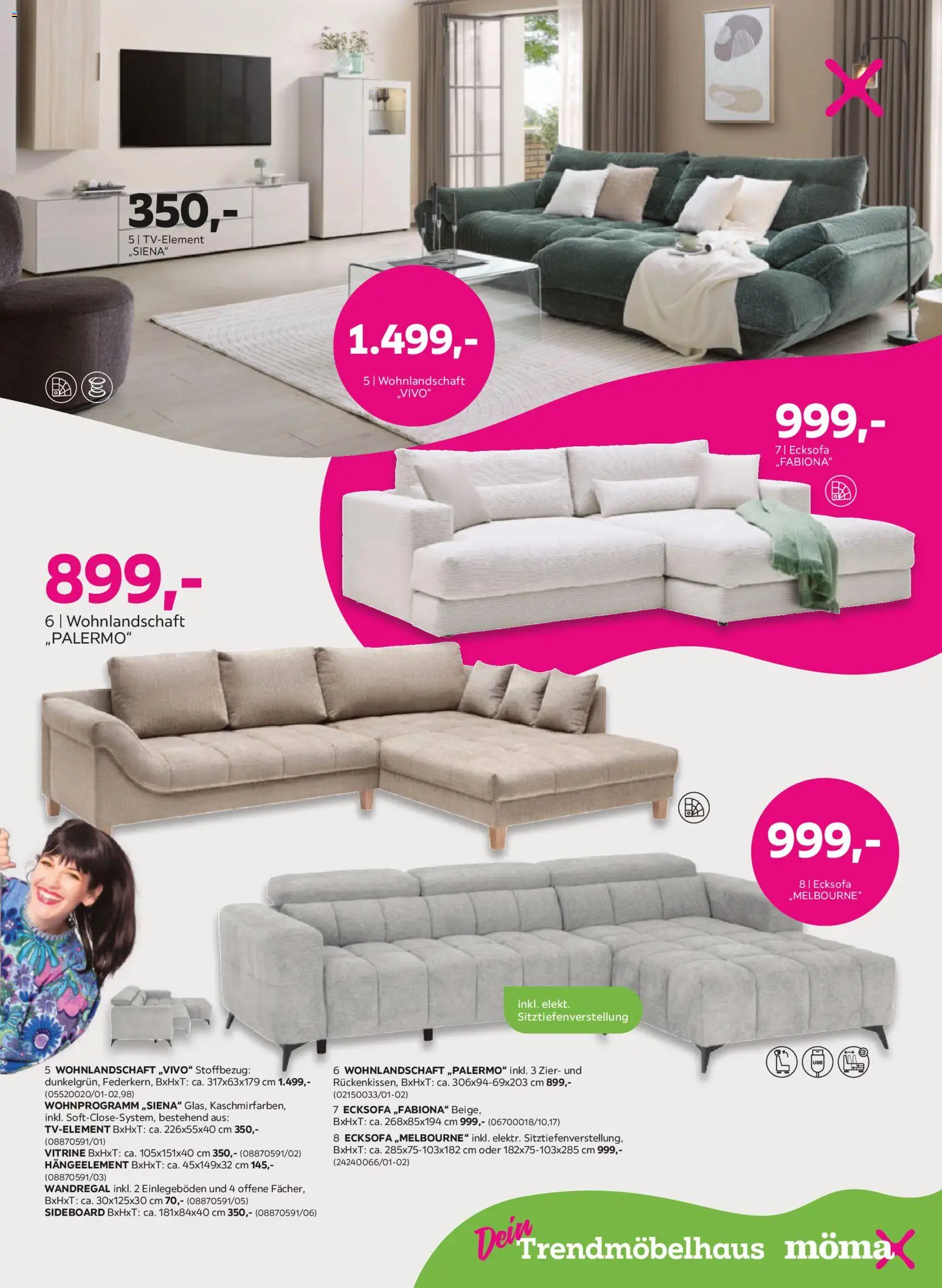 Mömax Prospekt – gültig ab 05.10.2026 | Seite: 5 | Produkte: Sideboard, Wohnlandschaft, Wandregal, Vitrine