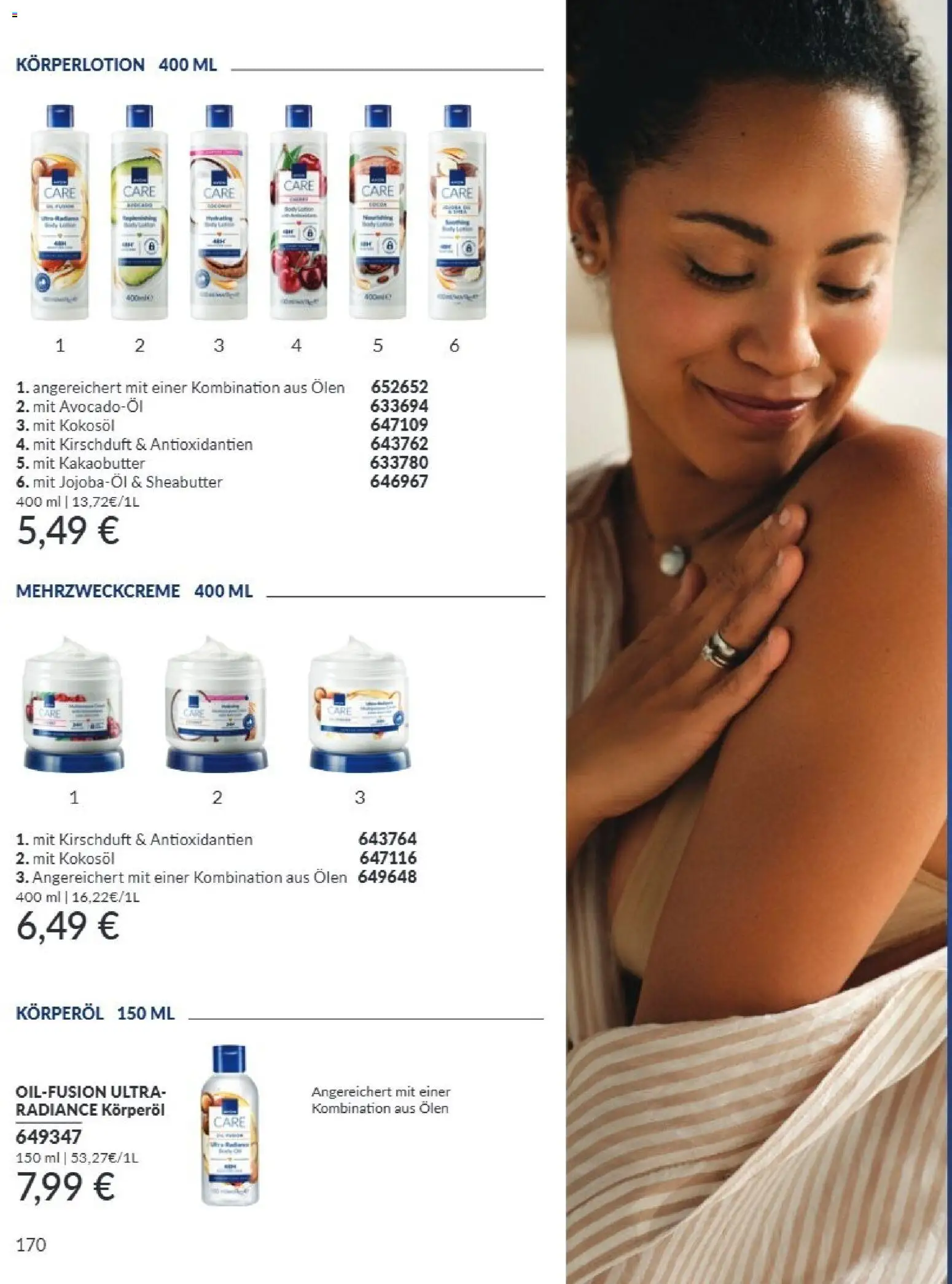 AVON Katalog September 2026 – gültig ab 01.09.2026 | Seite: 166 | Produkte: Kakaobutter, Körperlotion